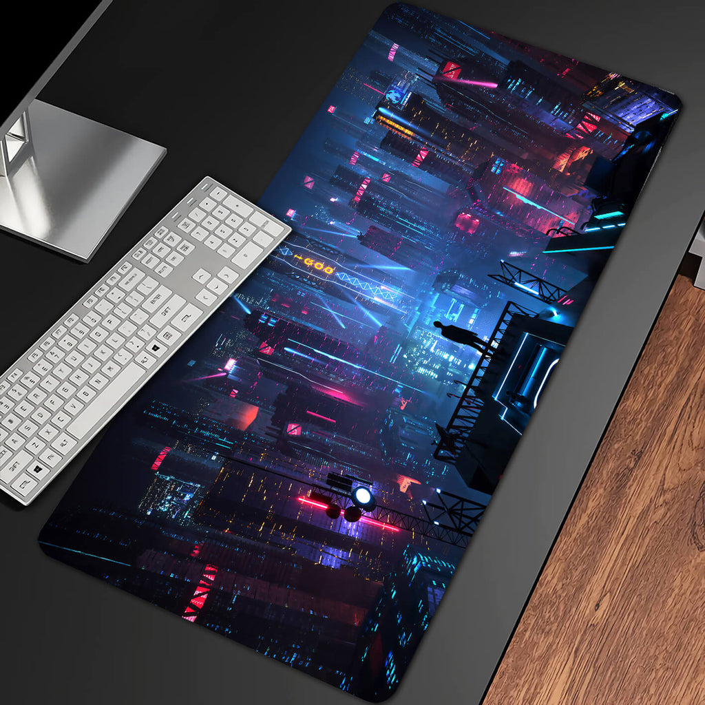 Blue City Night Gaming Mouse pad XXL(2 Versions)