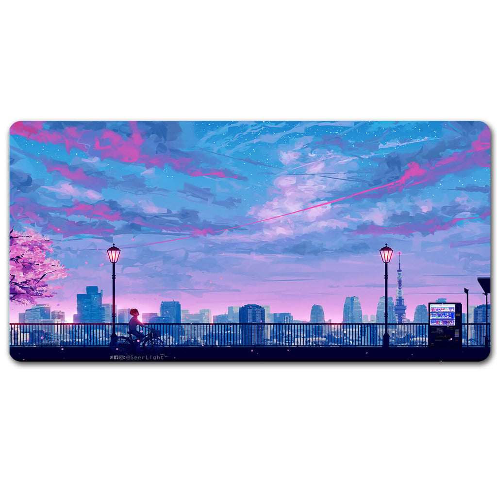Japanese Purple View Desk Pad(4 Designs)