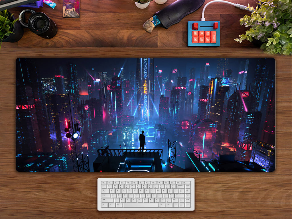 Blue City Night Gaming Mouse pad XXL(2 Versions)