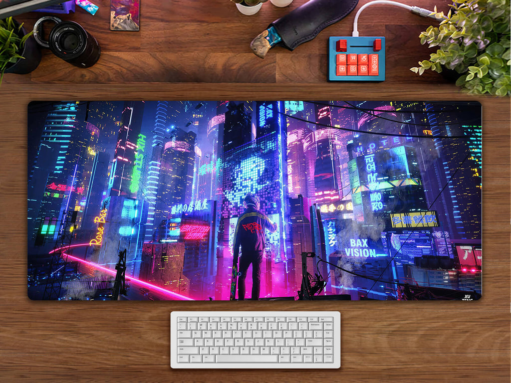 Blue City Night Gaming Mouse pad XXL(2 Versions)