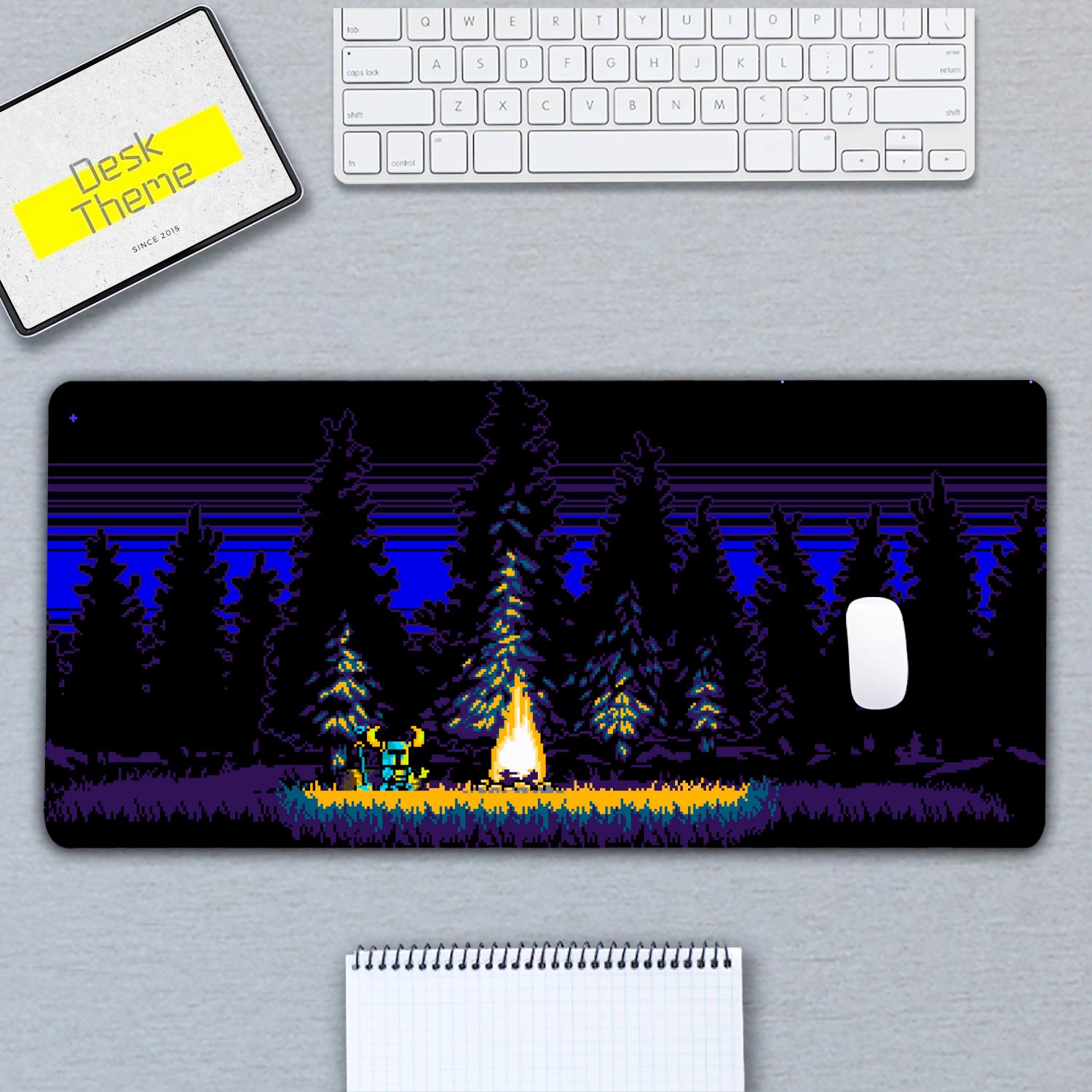 Knight Pixel Art Desk Pad