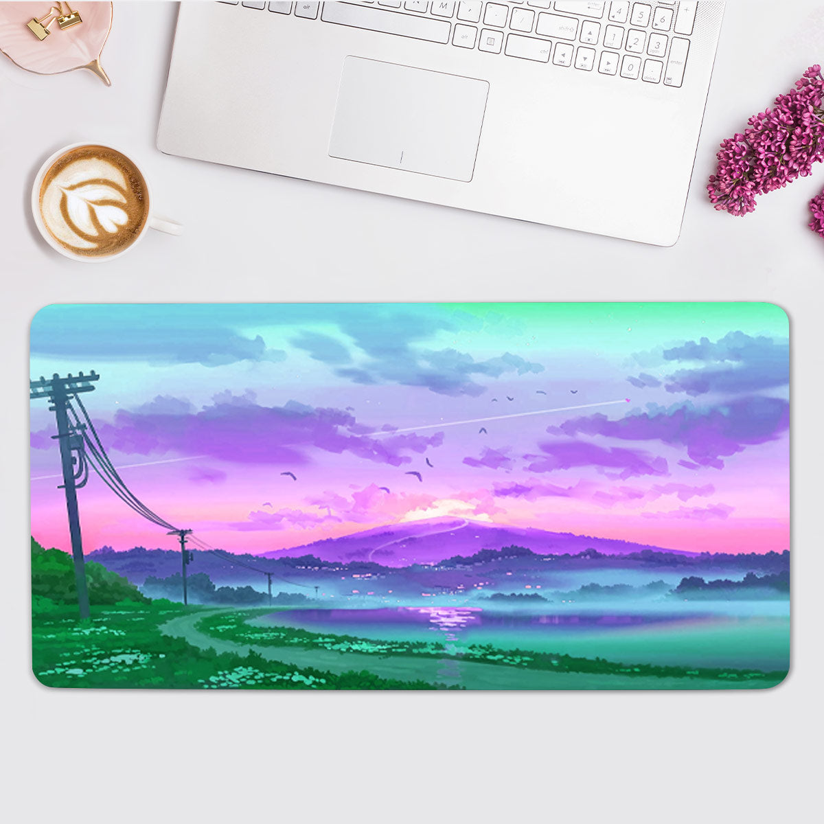 Sunset Fields Desk Mat(3 Colors)