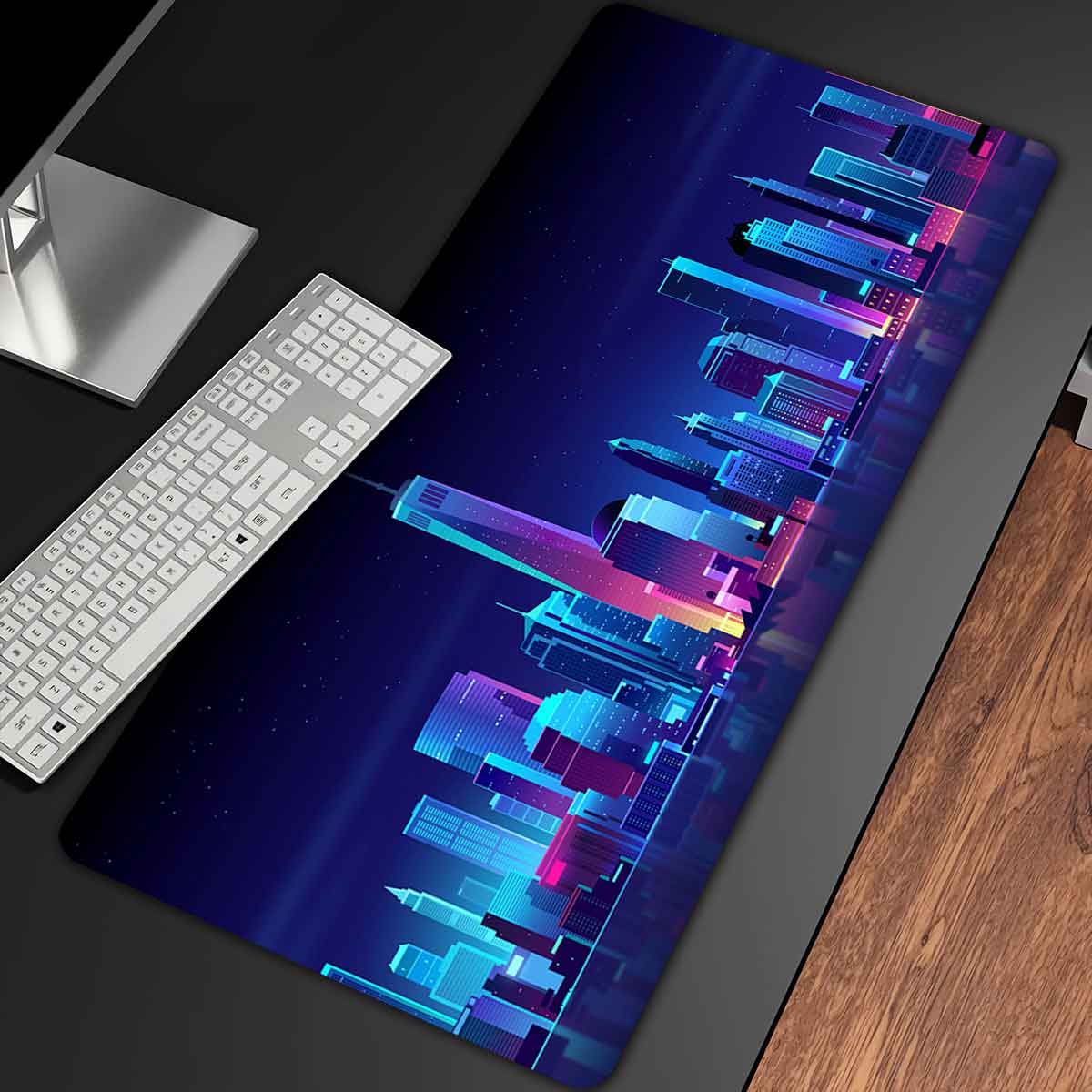 Neon City Desk Pad