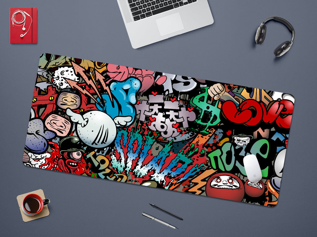Graffiti Gaming Desk Mat