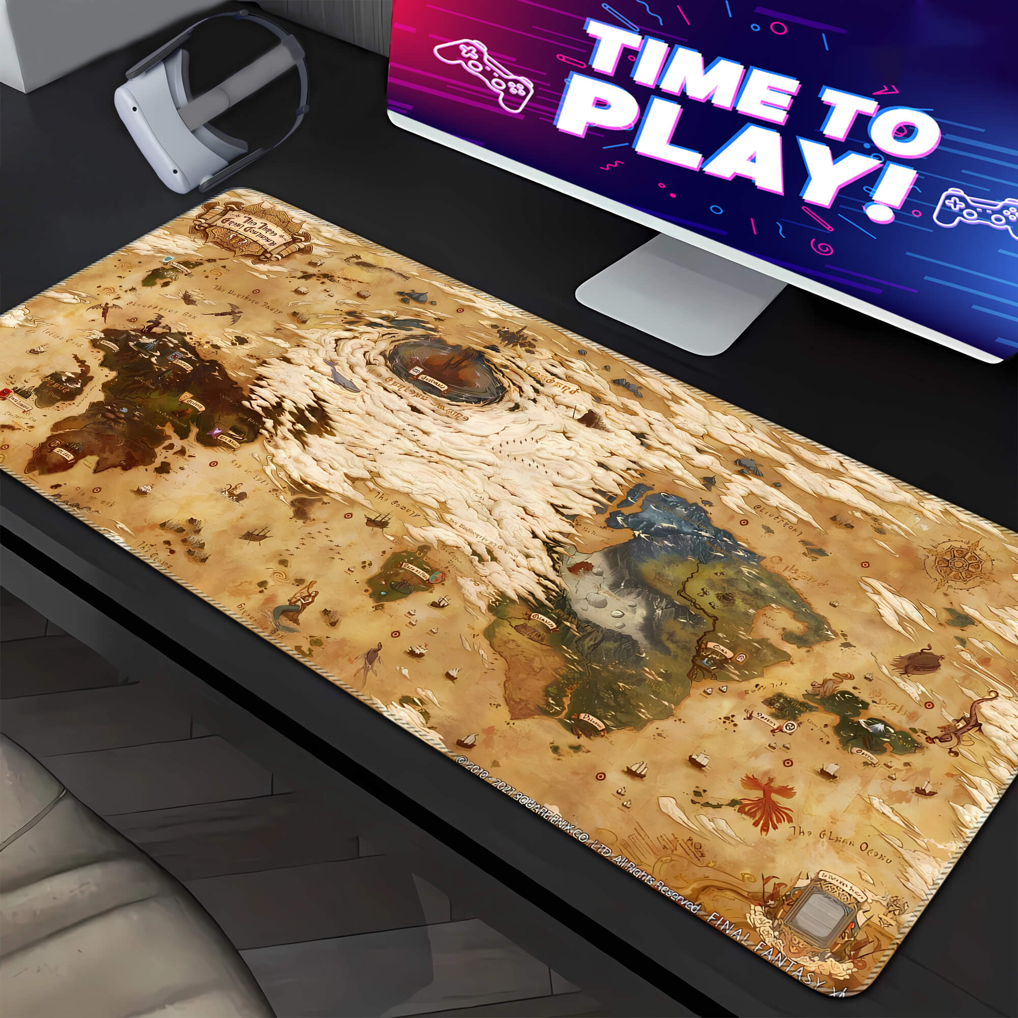 Hydaelyn Map Gaming Mouse Pad XXL