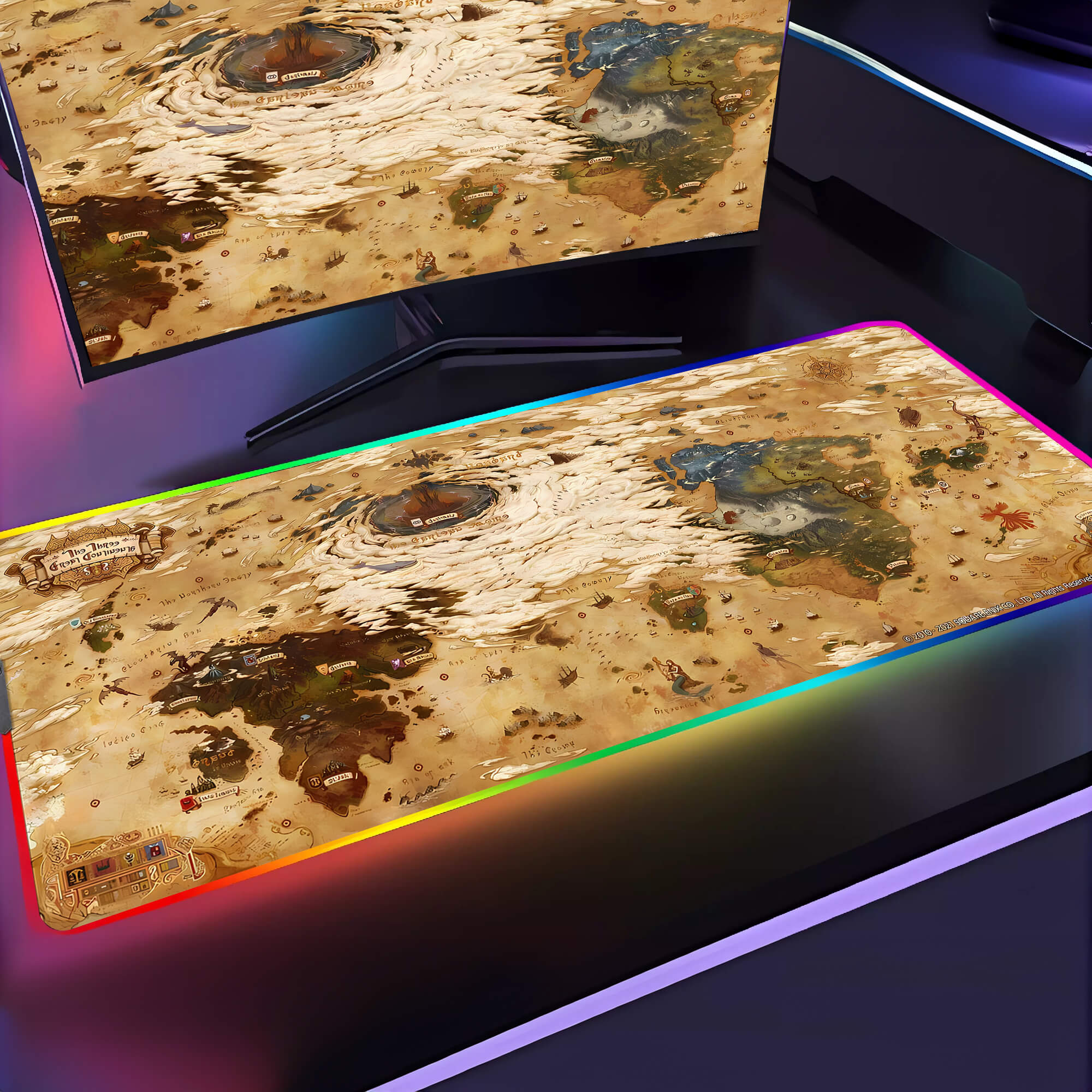 Hydaelyn Map Gaming Mouse Pad XXL