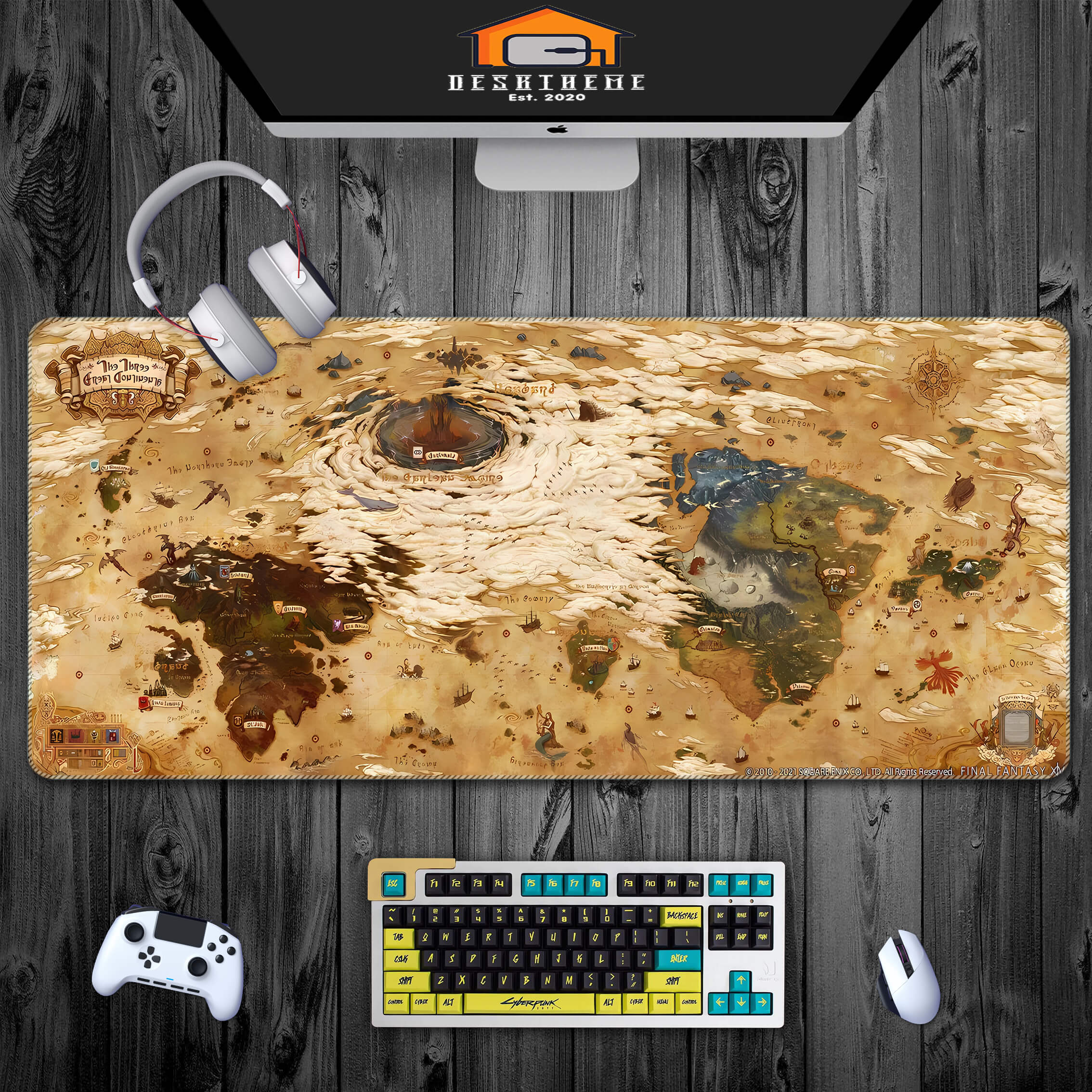 Hydaelyn Map Gaming Mouse Pad XXL