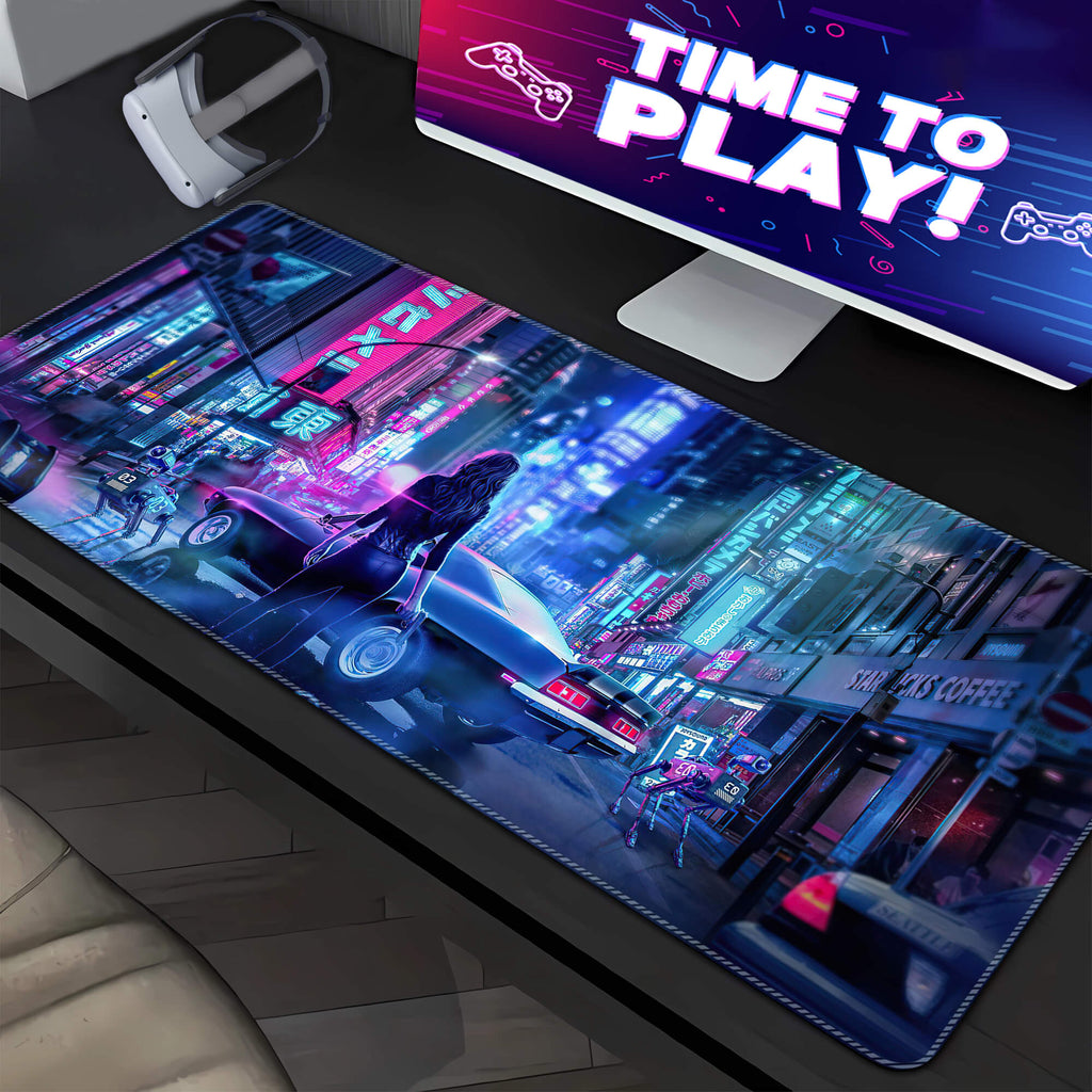 Cyberpunk Tokyo Night Gaming Mouse Pad(250175)