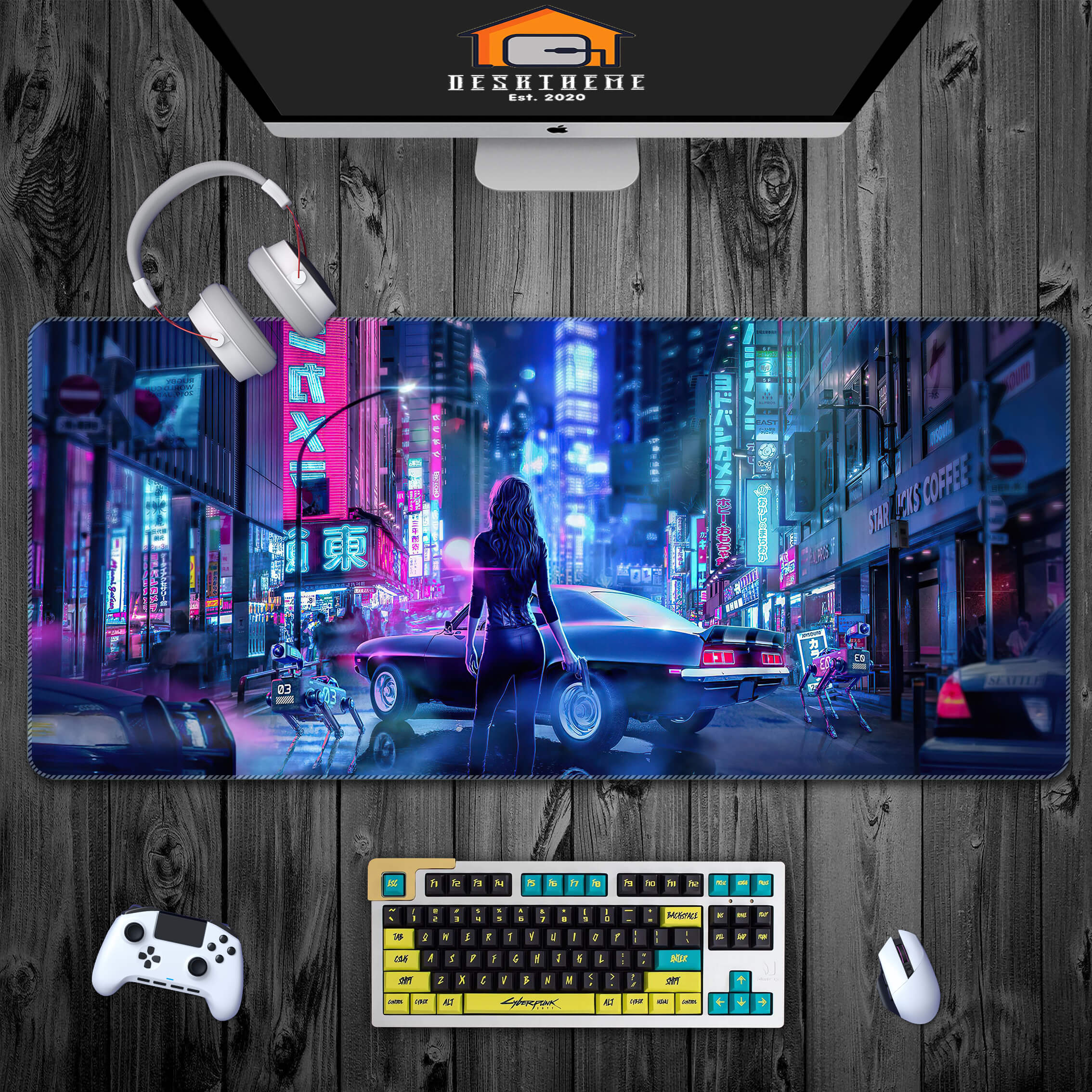 Cyberpunk Tokyo Night Gaming Mouse Pad(250175)