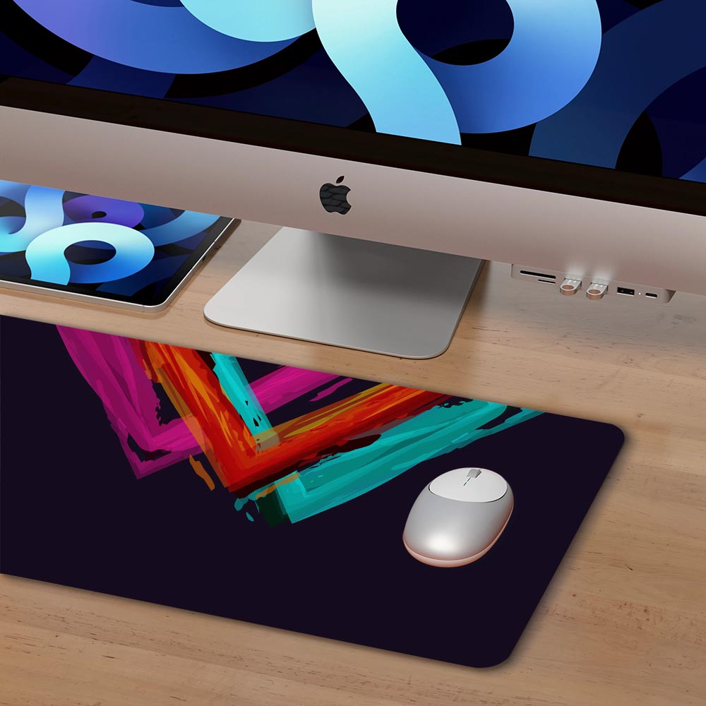 Abstract Art Gaming Desk Pad