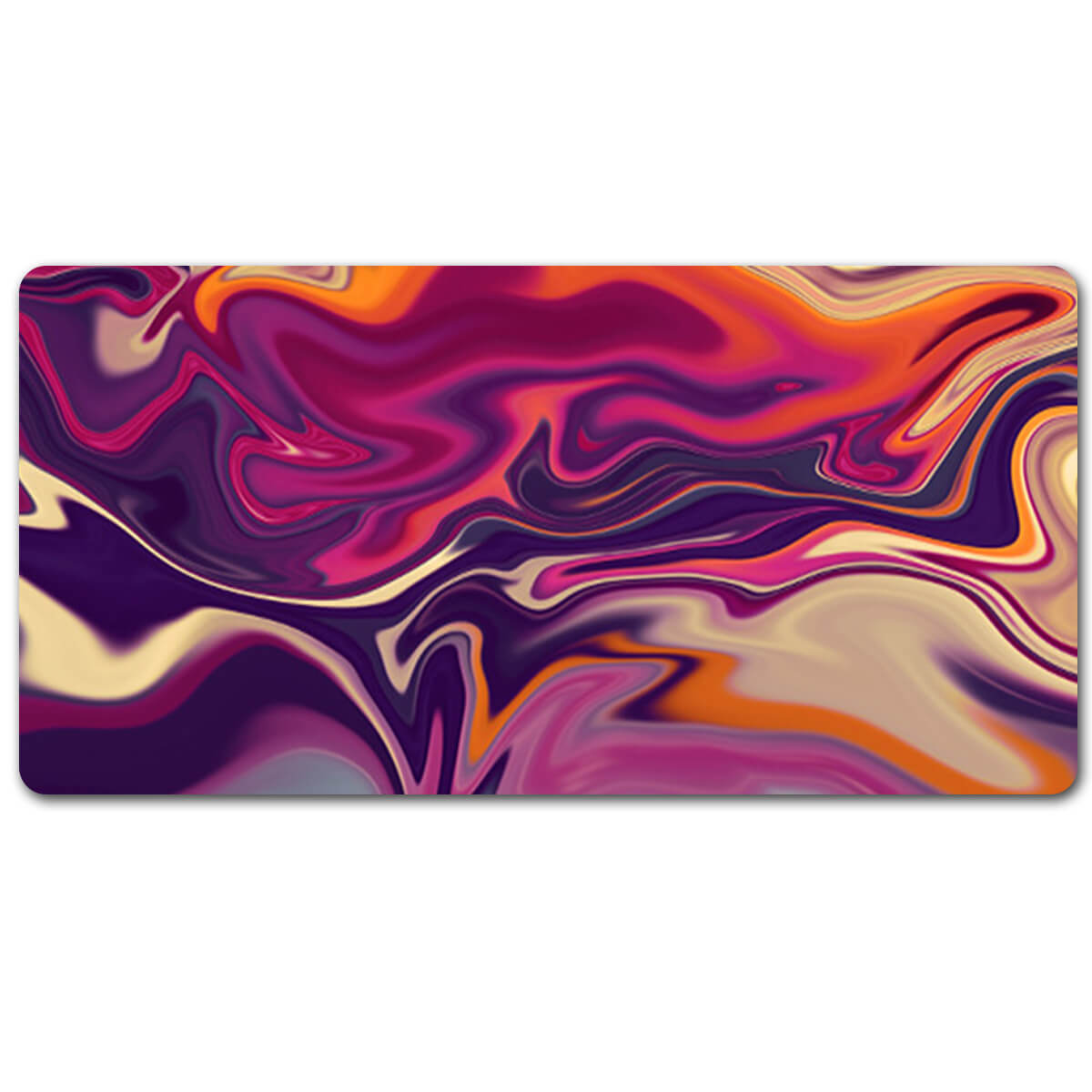 Abstract Purple Pattern Mouse Pad Long