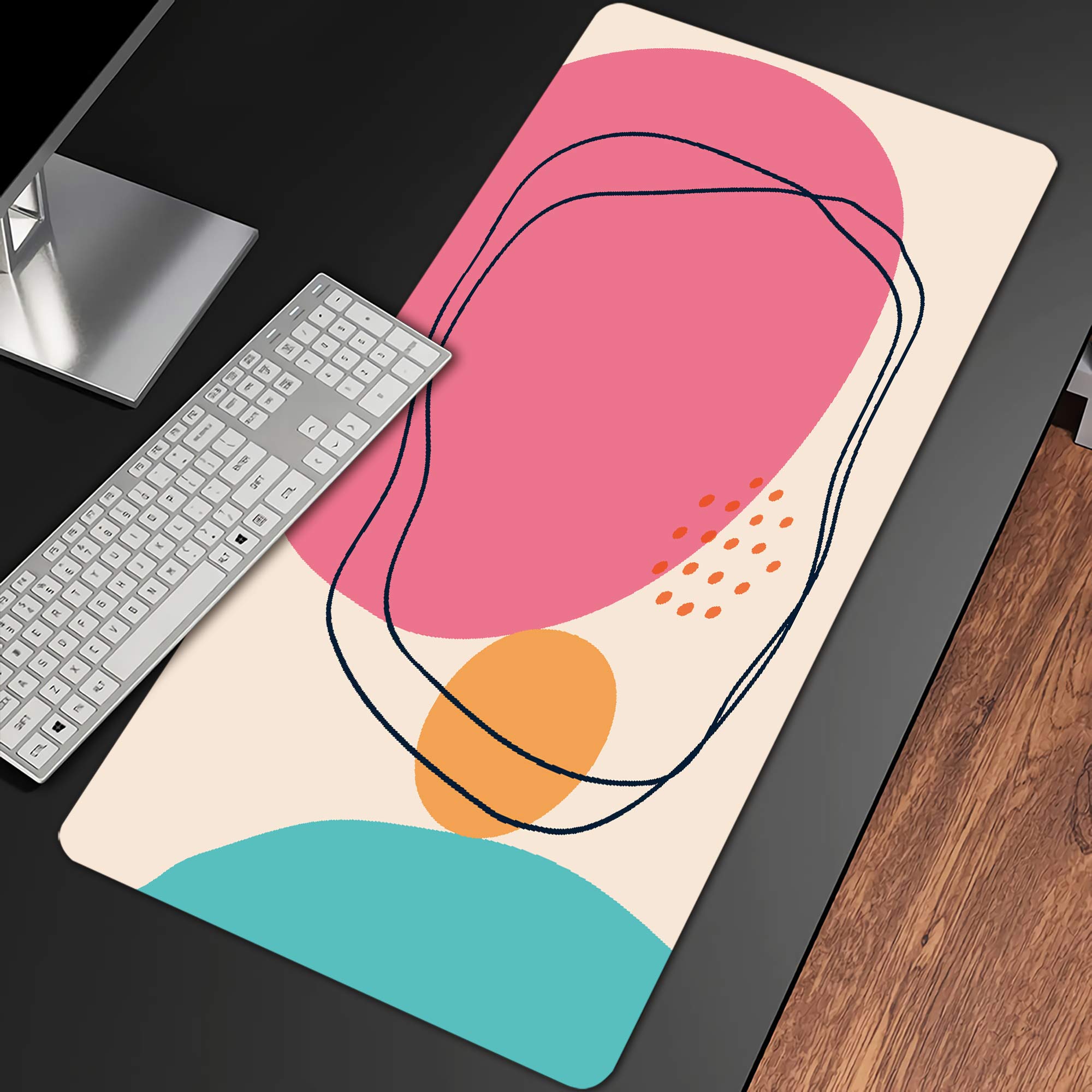 Mid Century Modern Colors Desk Pad(4 Patterns)