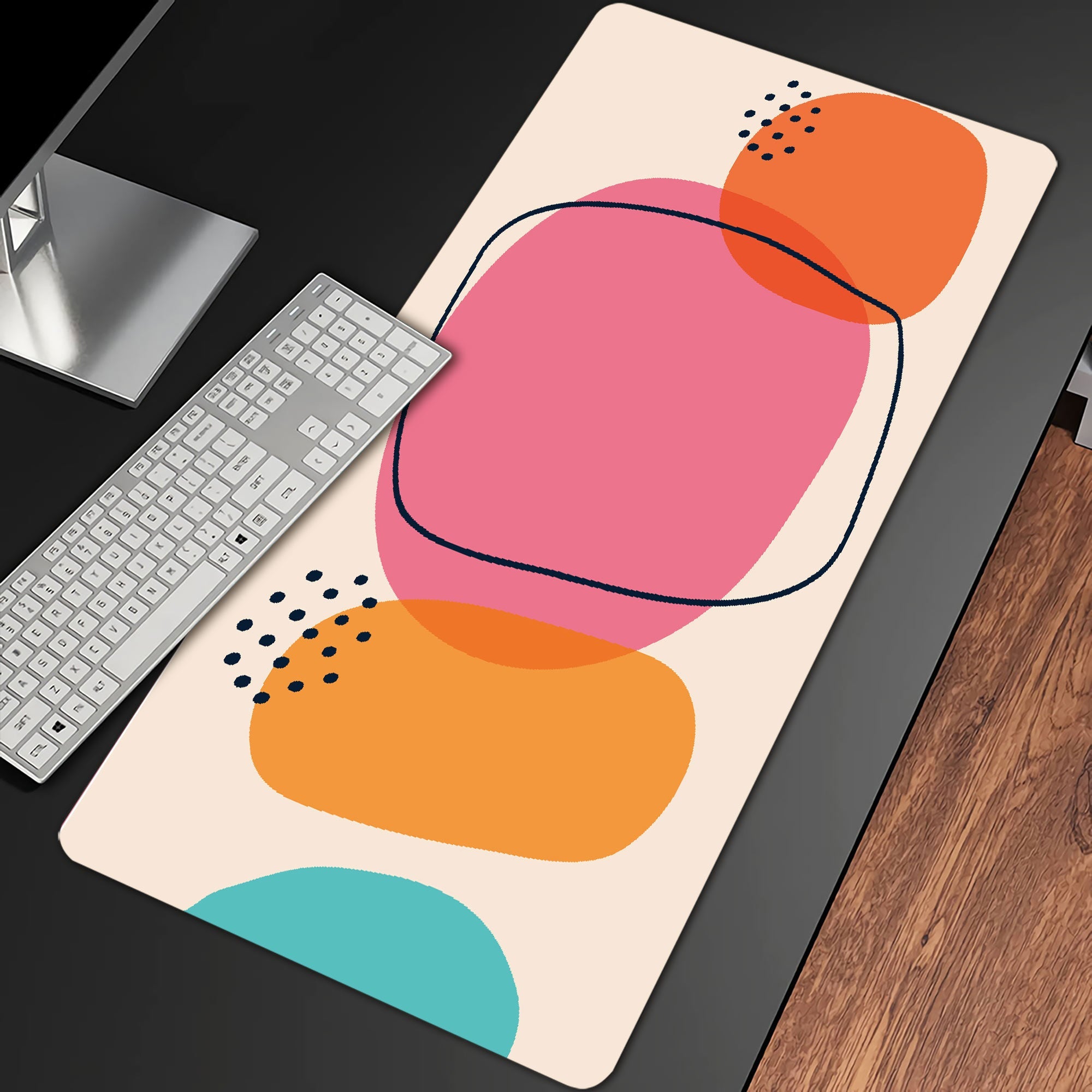 Mid Century Modern Colors Desk Pad(4 Patterns)