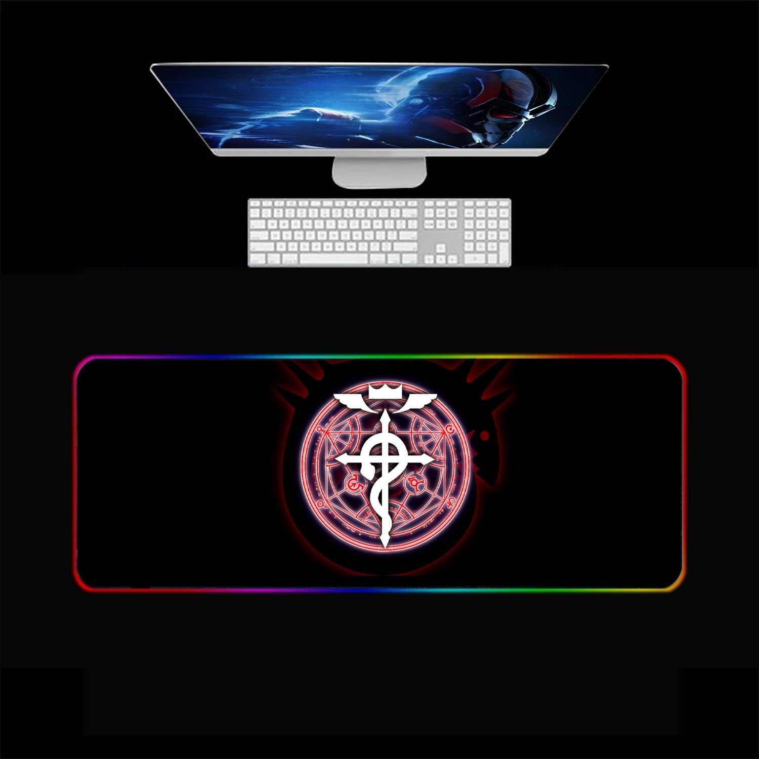 Fullmetal Alchemist RGB Gaming Mouse Pad(3 patterns)
