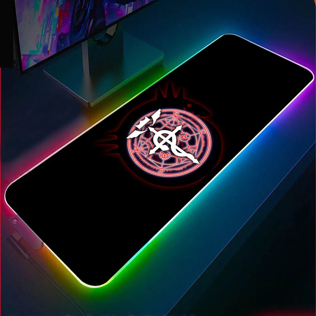 Fullmetal Alchemist RGB Gaming Mouse Pad(3 patterns)