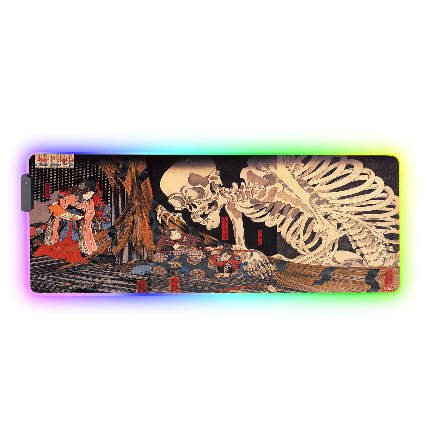 Japanese Skull Gaming Desk Pad