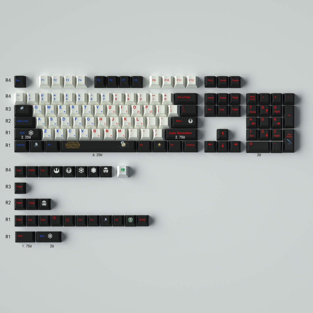 130 pcs Star Wars Keycap Set, Cherry Profile