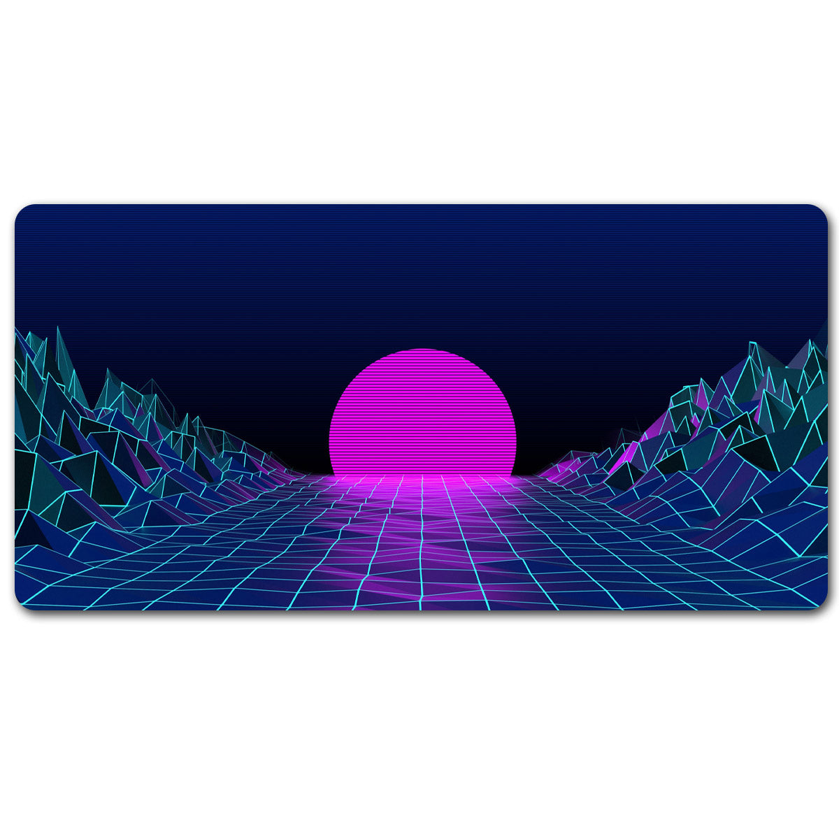 Synthwave Patterns Desk Pad(2 Designs)