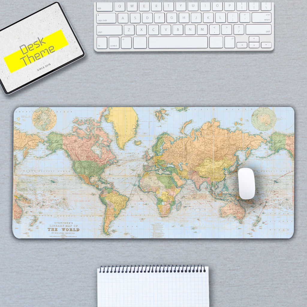 World Map Desk Pad