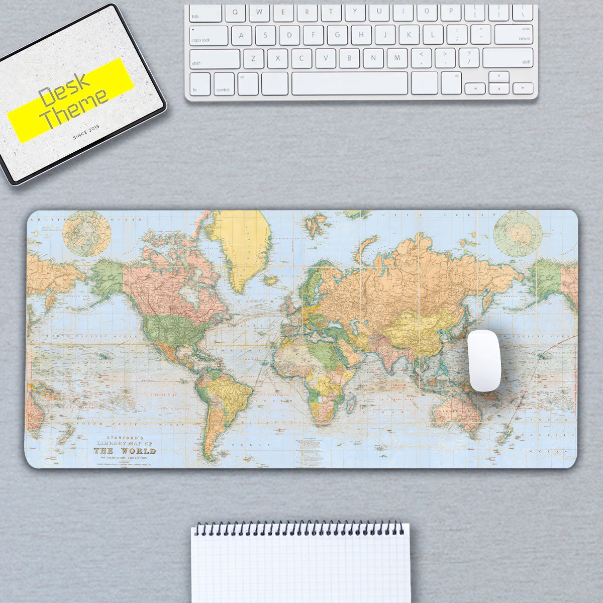 World Map Desk Pad