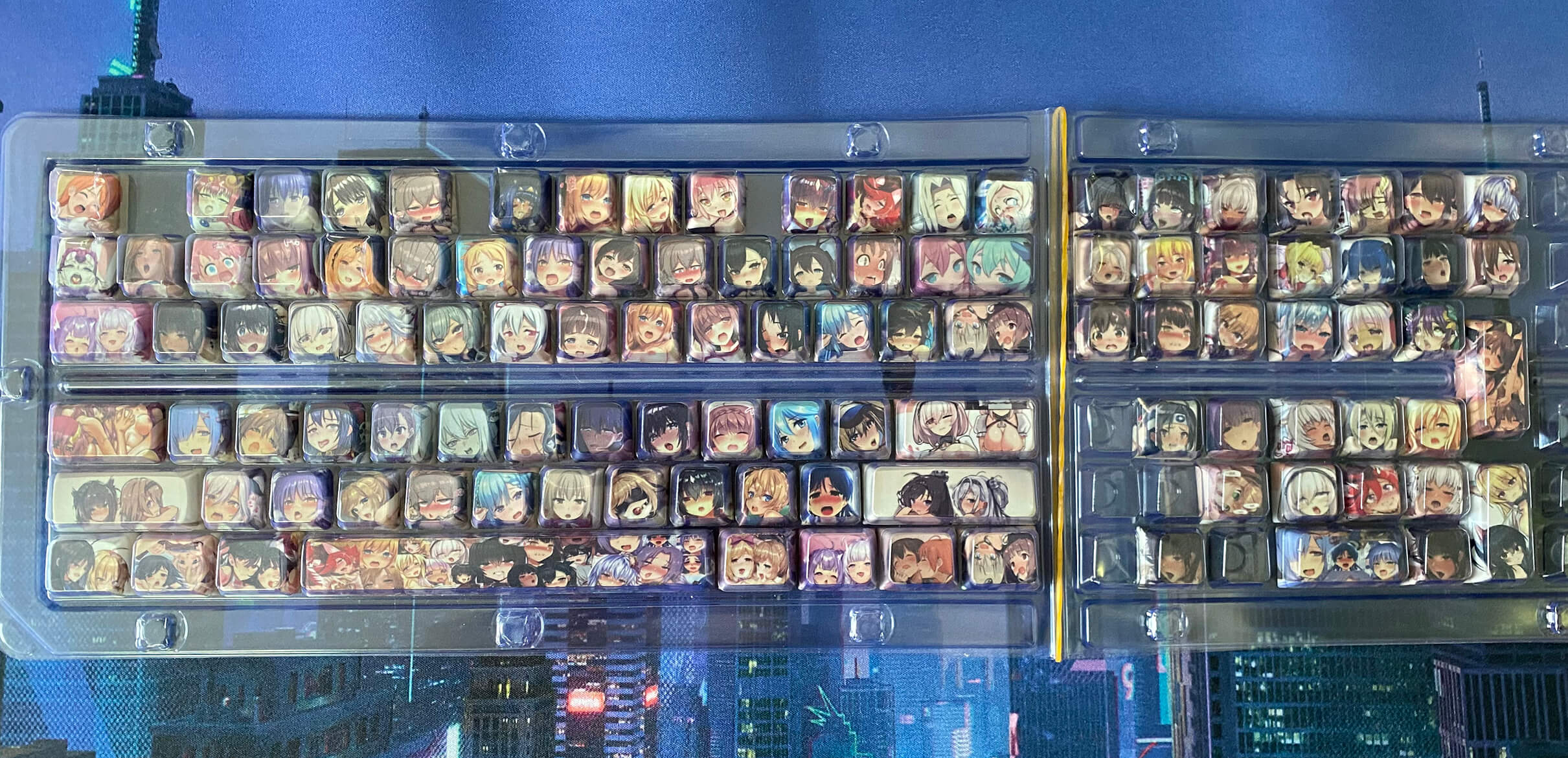 108 pcs Hentai Girl Backlit Keycaps Set