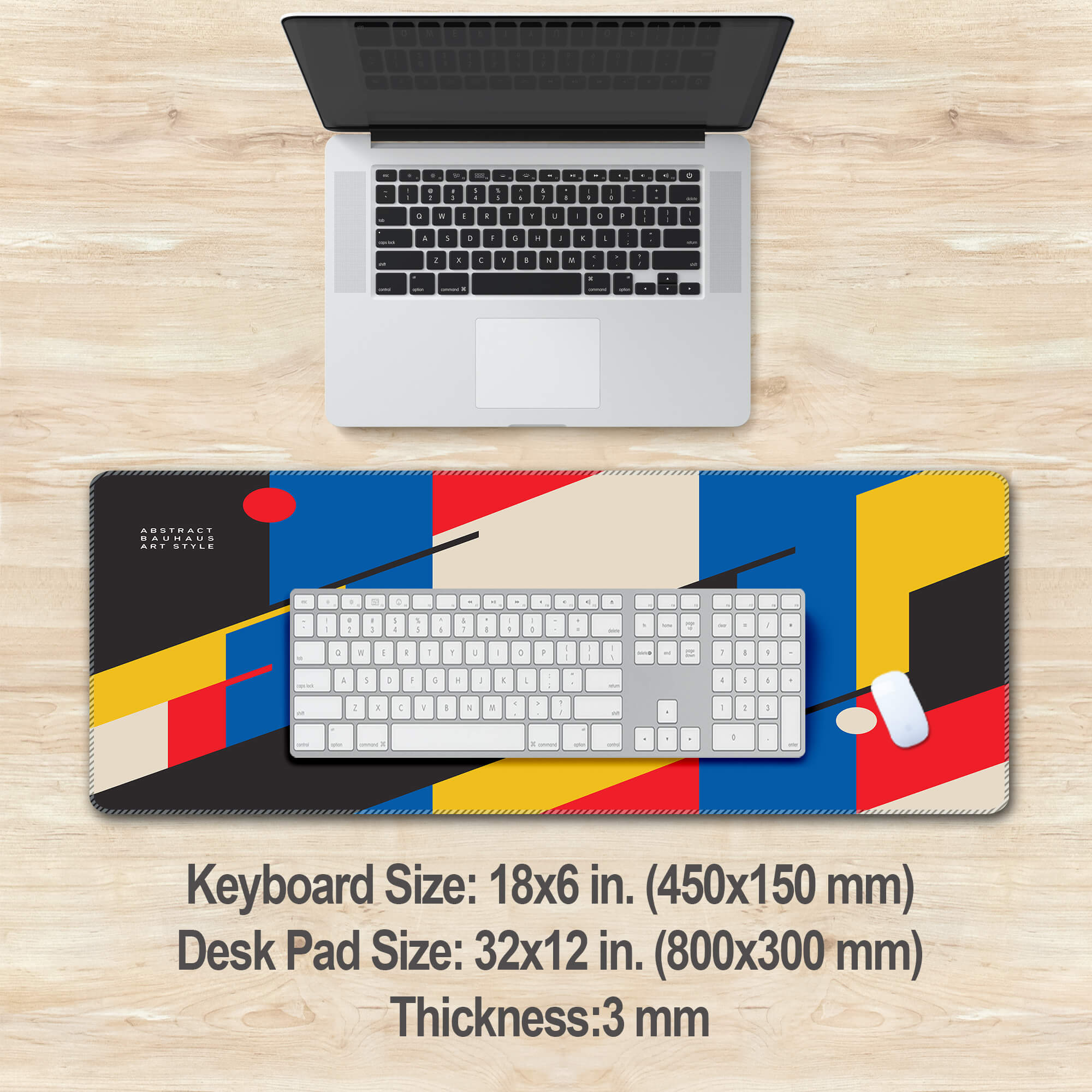 Bauhaus Art Style Desk Mat Large-250178