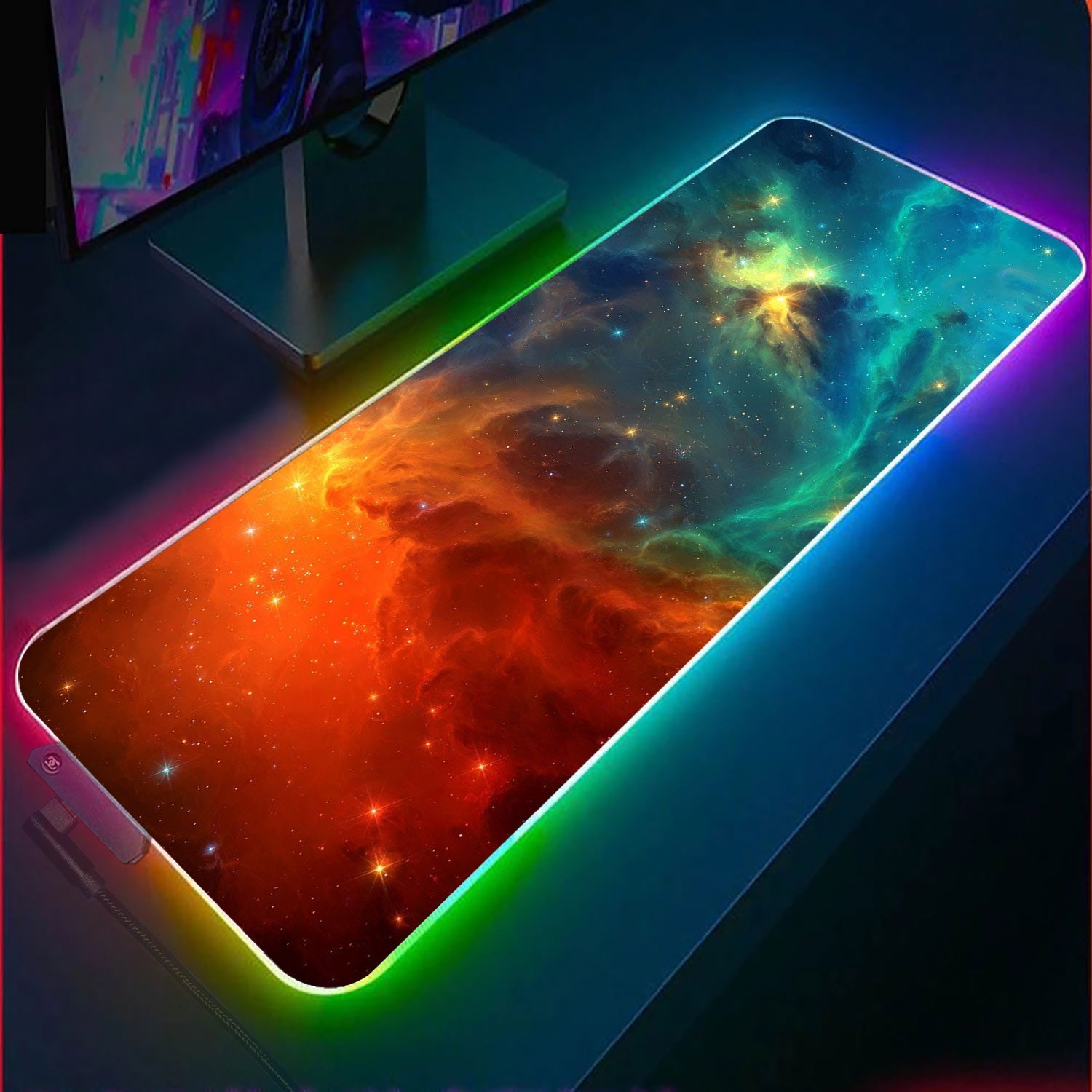 Nebula Space RGB Gaming Mouse Pad