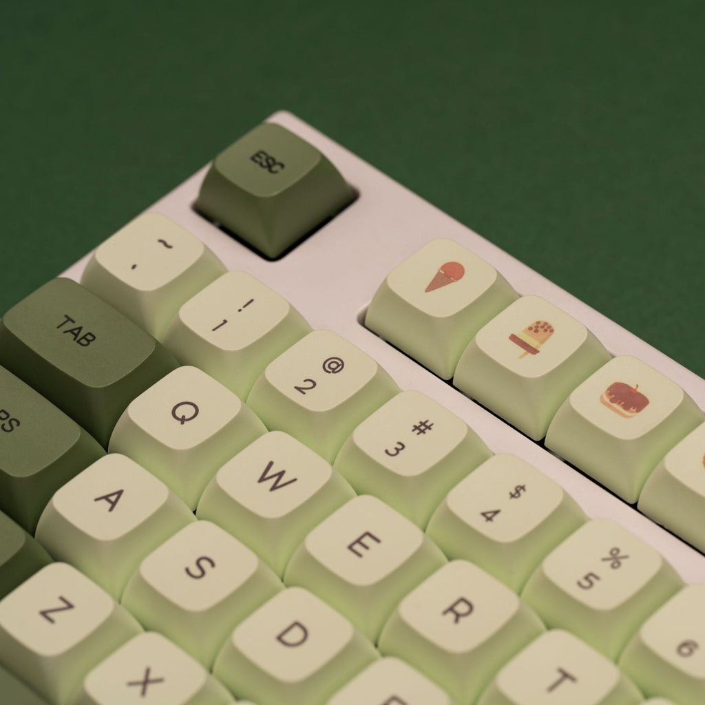 124 pcs Matcha Keycaps Set，XDA Profile