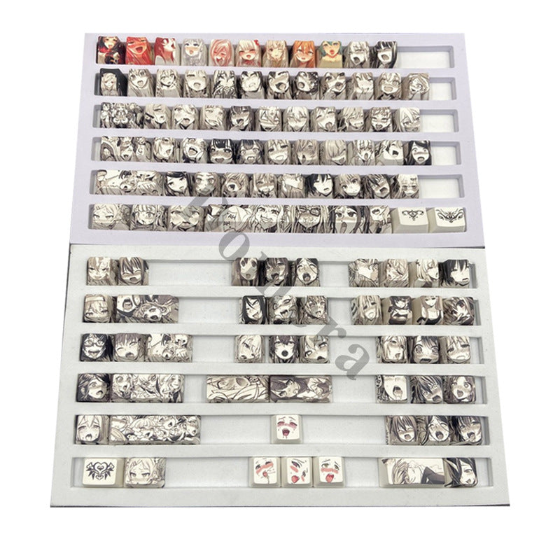 108 pcs Hentai Girl Backlit Keycaps Set