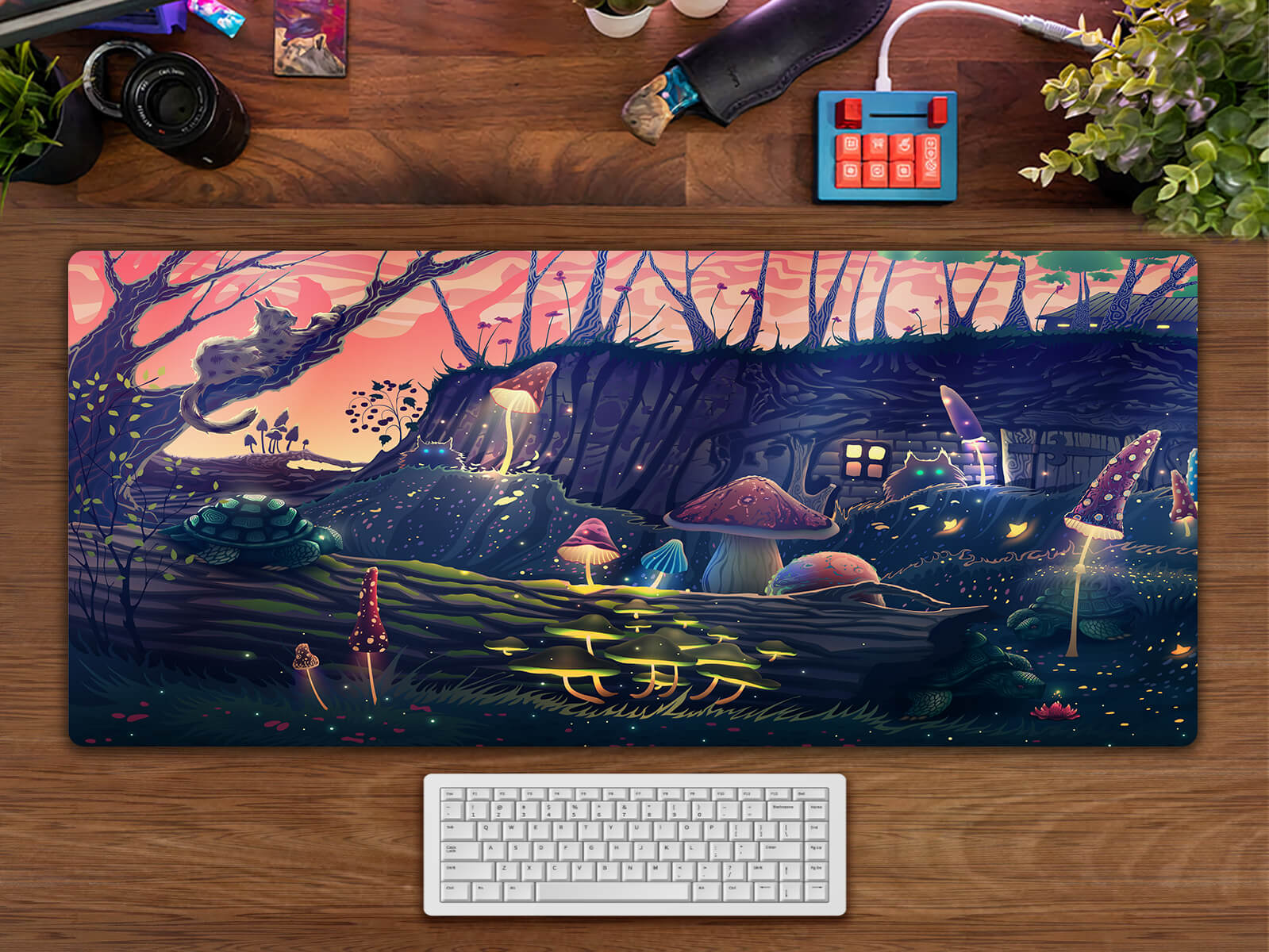 Fantasy Mushroom Forest Mouse Pad