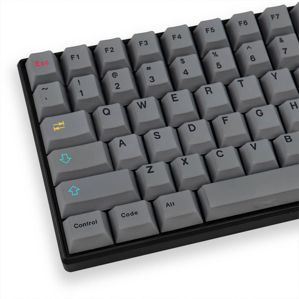 130 pcs Cement Gray Keycap Set, Cherry Profile