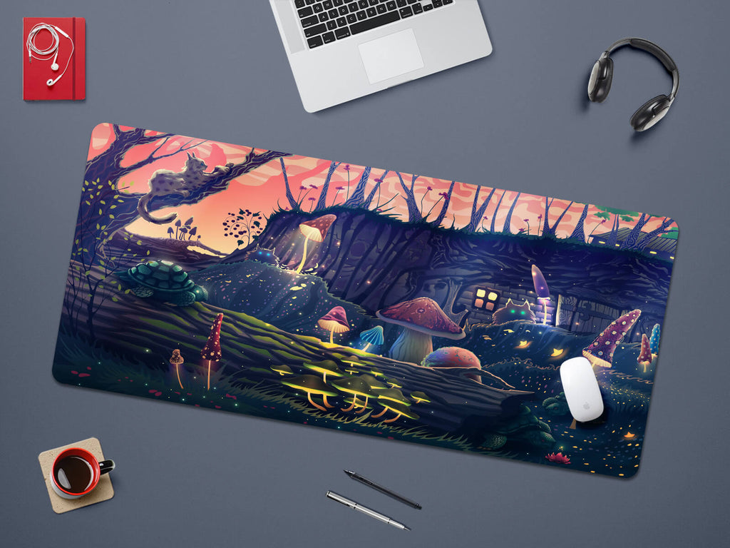 Fantasy Mushroom Forest Mouse Pad