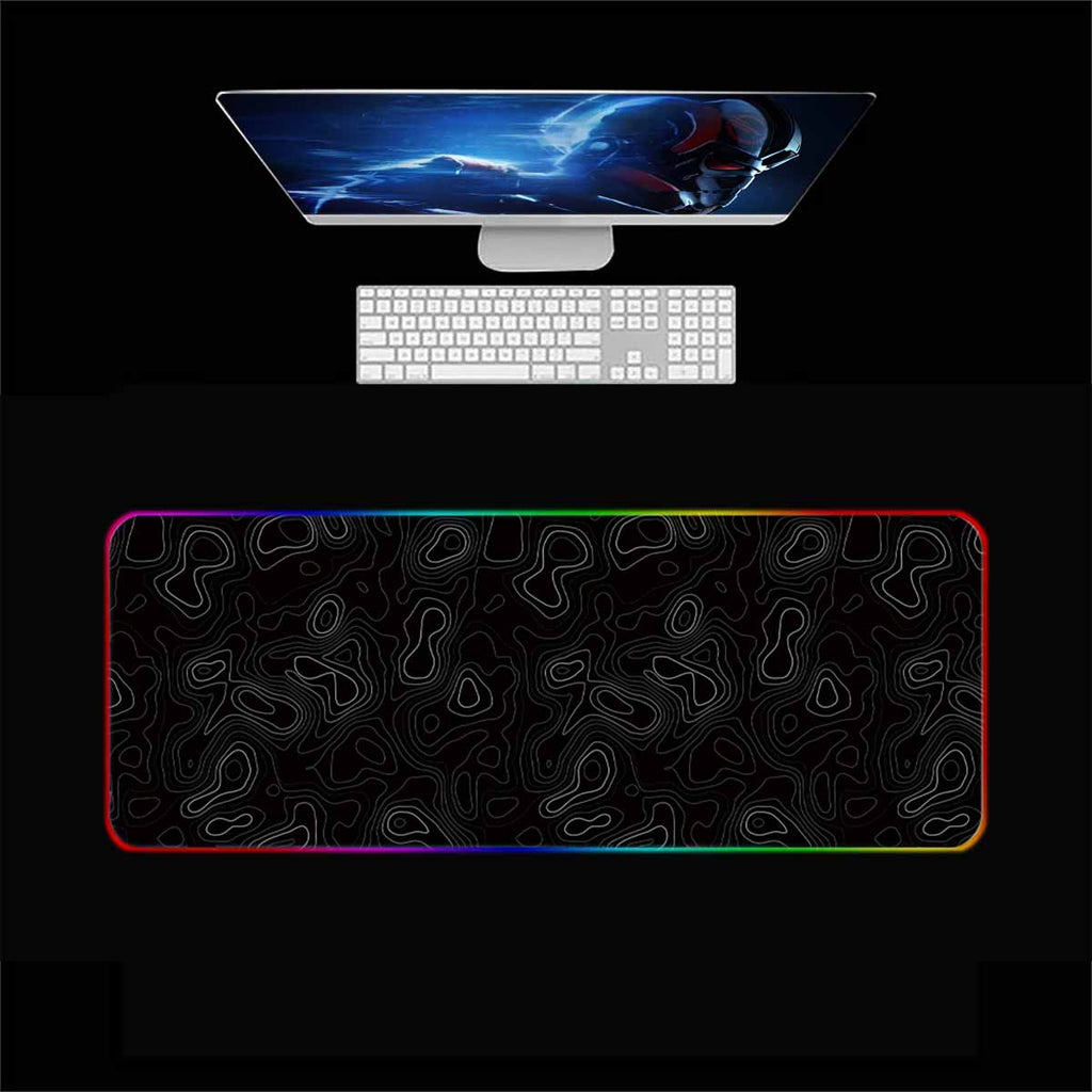 Abstract Lines RGB Gaming Mouse Pad (2 patterns)
