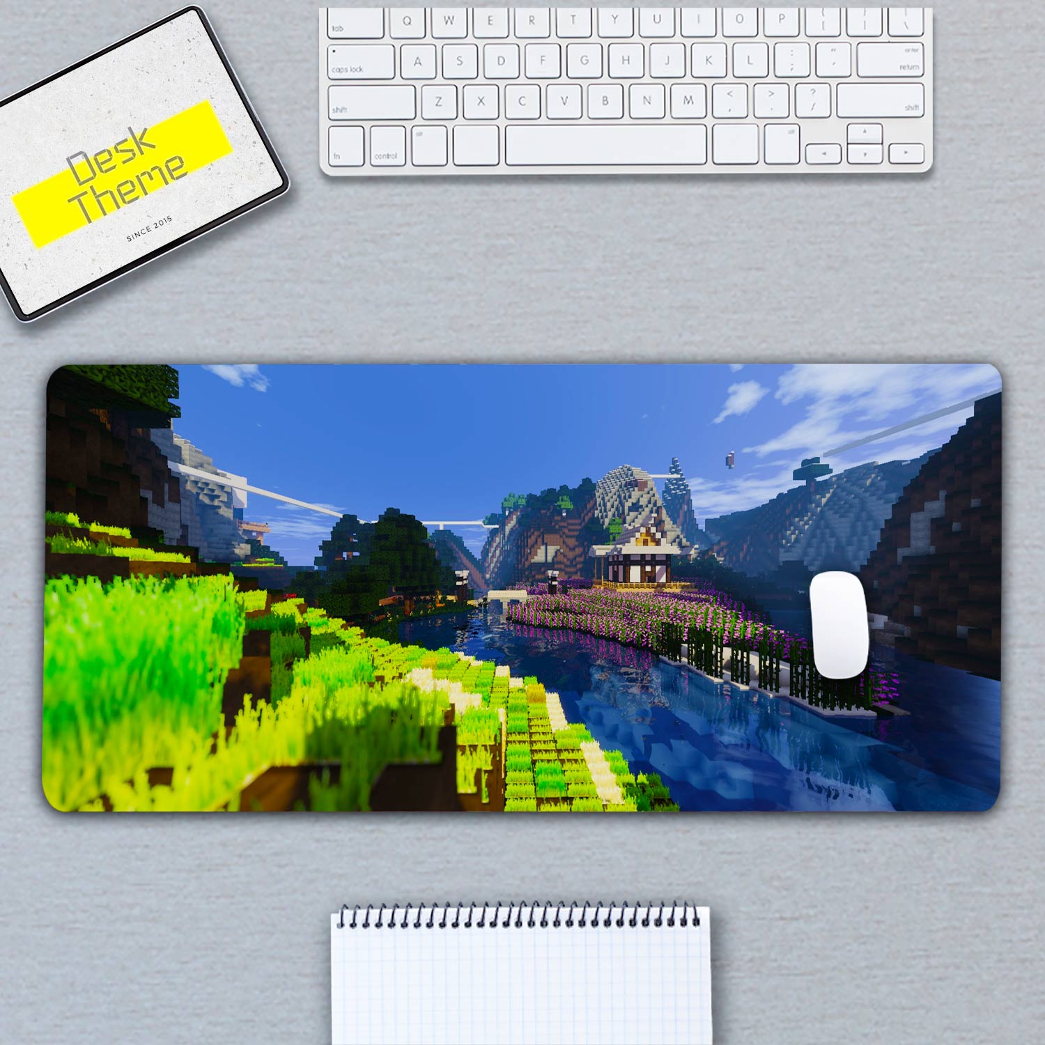Minecraft Hill Desk Pad