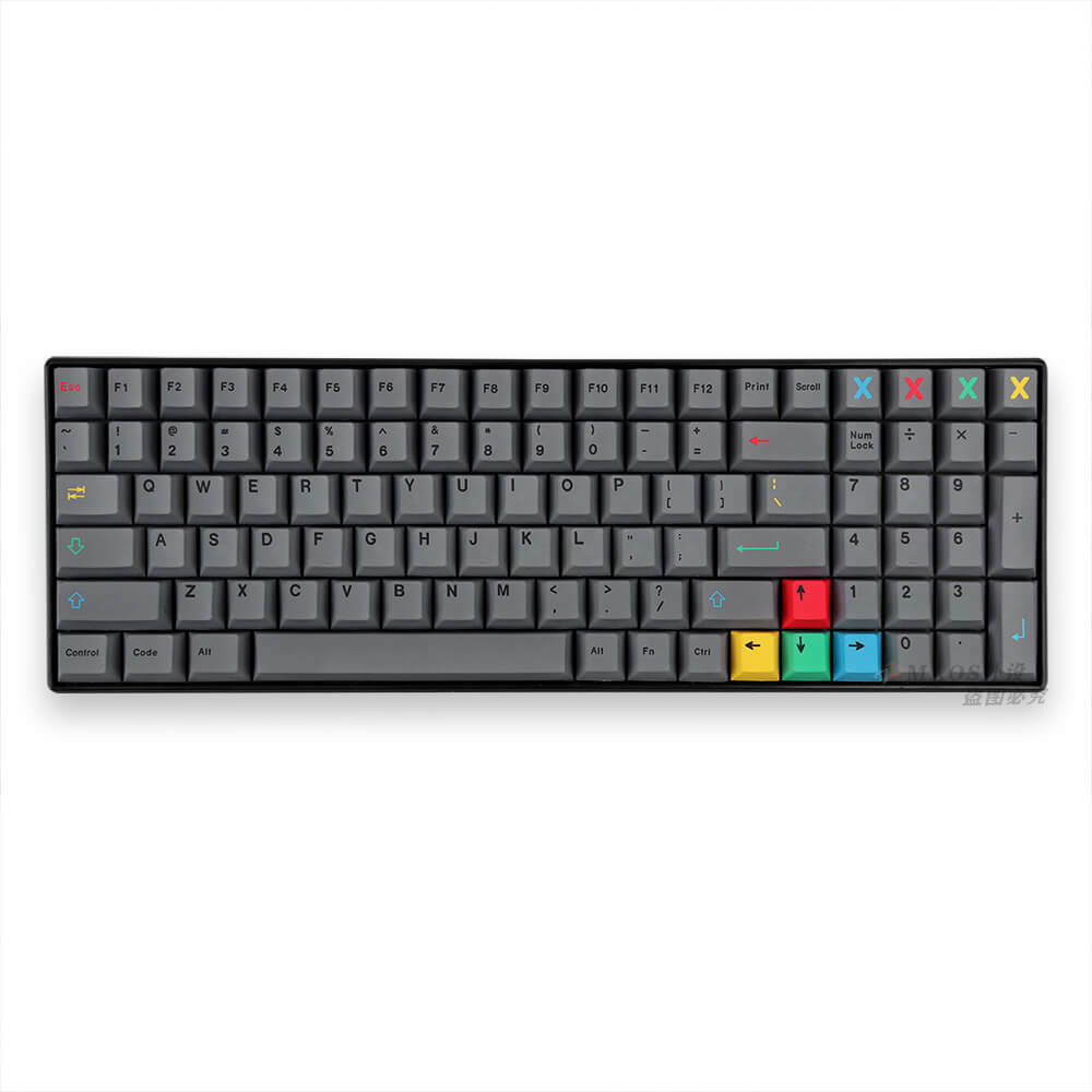 130 pcs Cement Gray Keycap Set, Cherry Profile