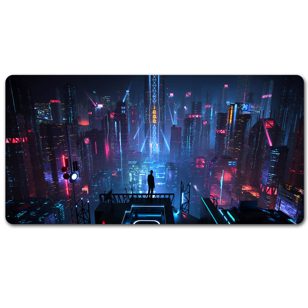 Blue City Night Gaming Mouse pad XXL(2 Versions)