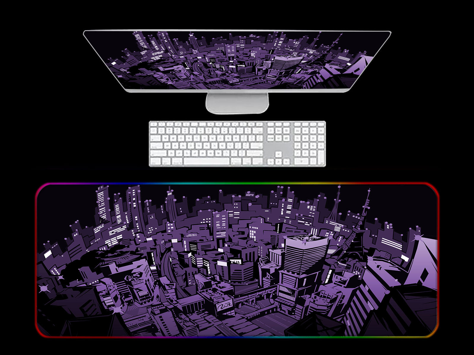 PERSONA 5 City RGB Gaming Mouse Pad