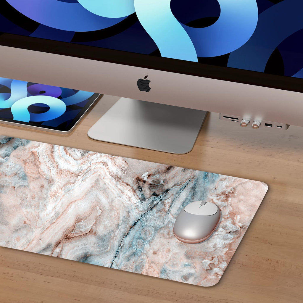 Breccia Marble Design Desk Pad