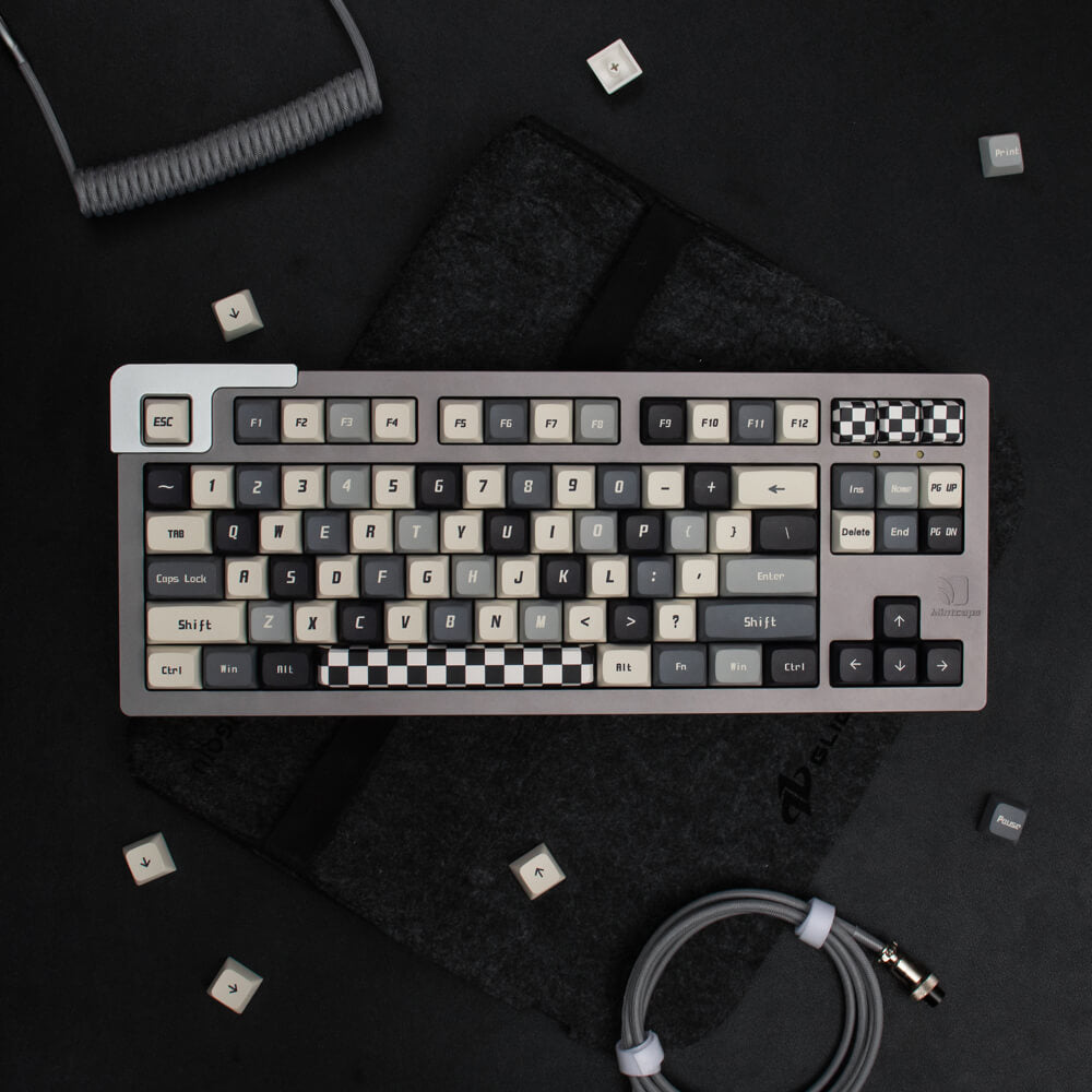 133 pcs Grid Keycap Set，XDA Profile