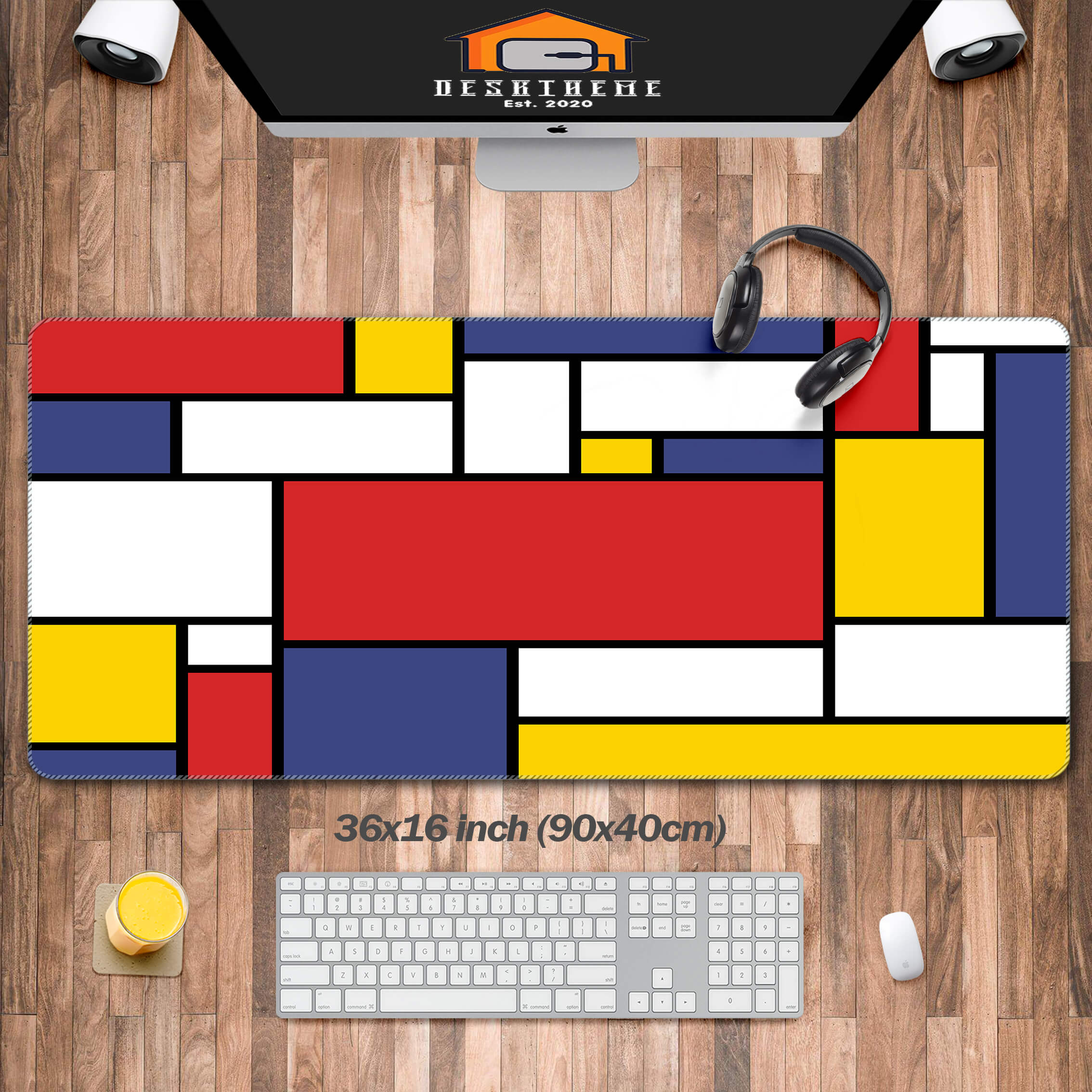 Colorful Rectangles Desk Mat (2 Versions)