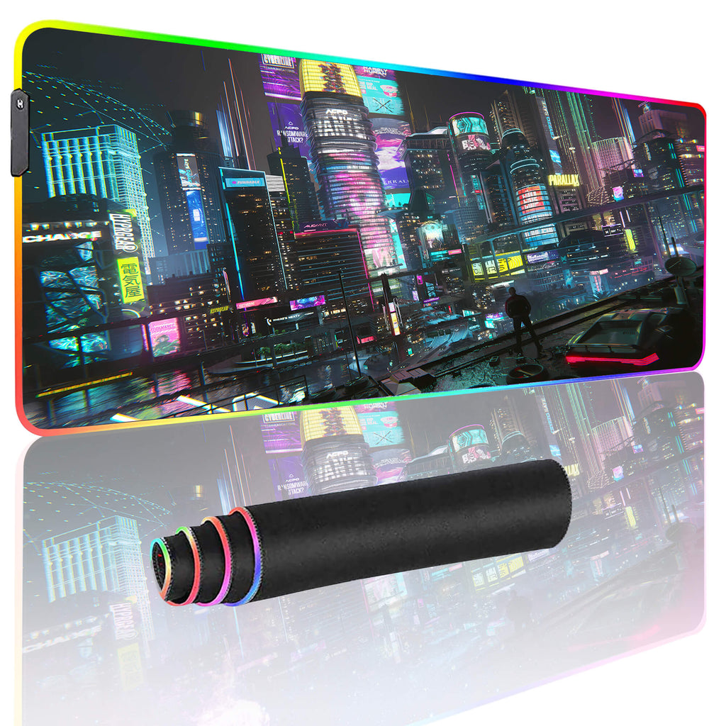 Steampunk City Gaming Mouse Pad Extended