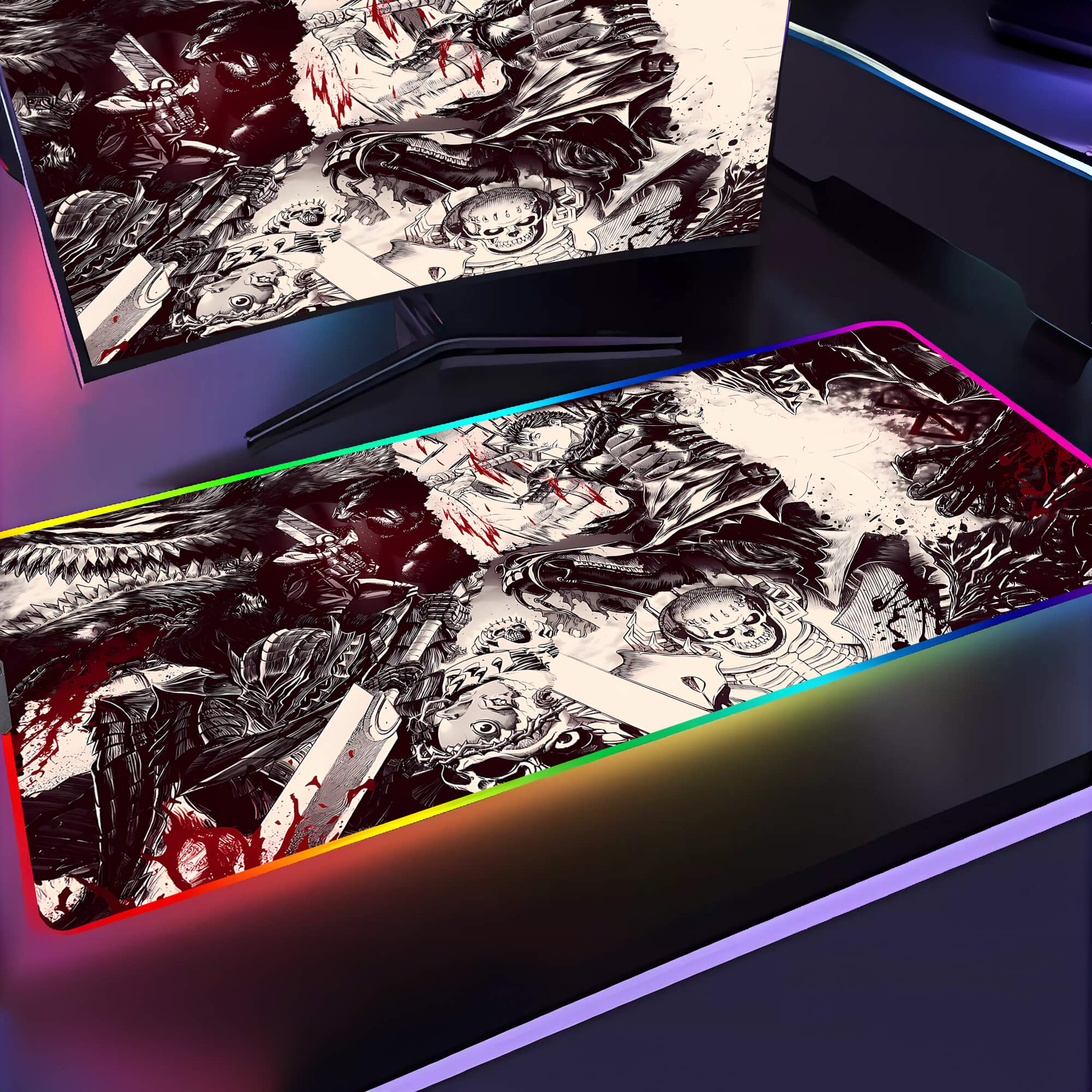 Berserk Guts Vs. Griffith Mouse Pad