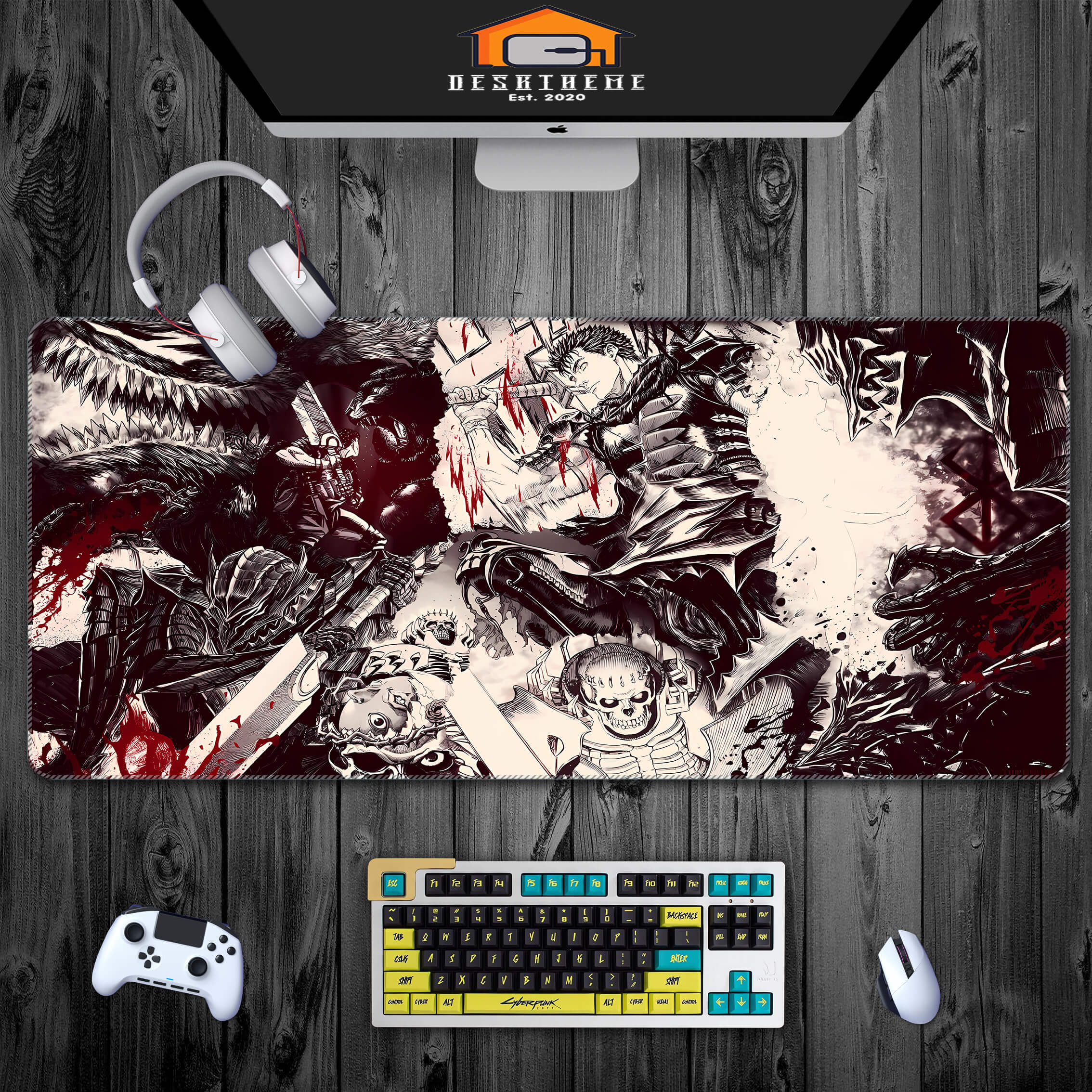 Berserk Guts Vs. Griffith Mouse Pad