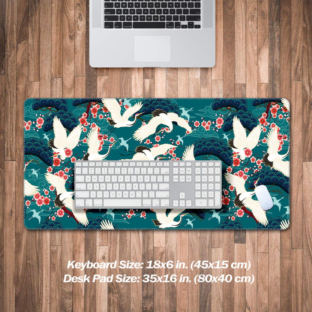 Japanese Ukiyo-e Crane Mouse Pad(3 Patterns)
