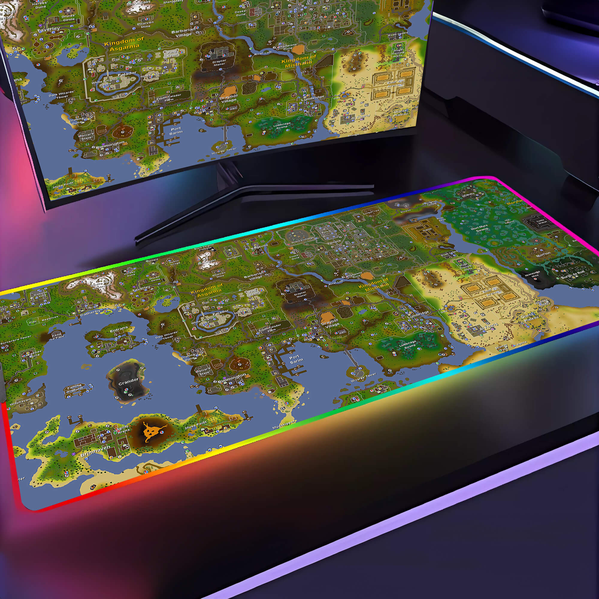 Old School RuneScape world map Mouse Pad(250141)