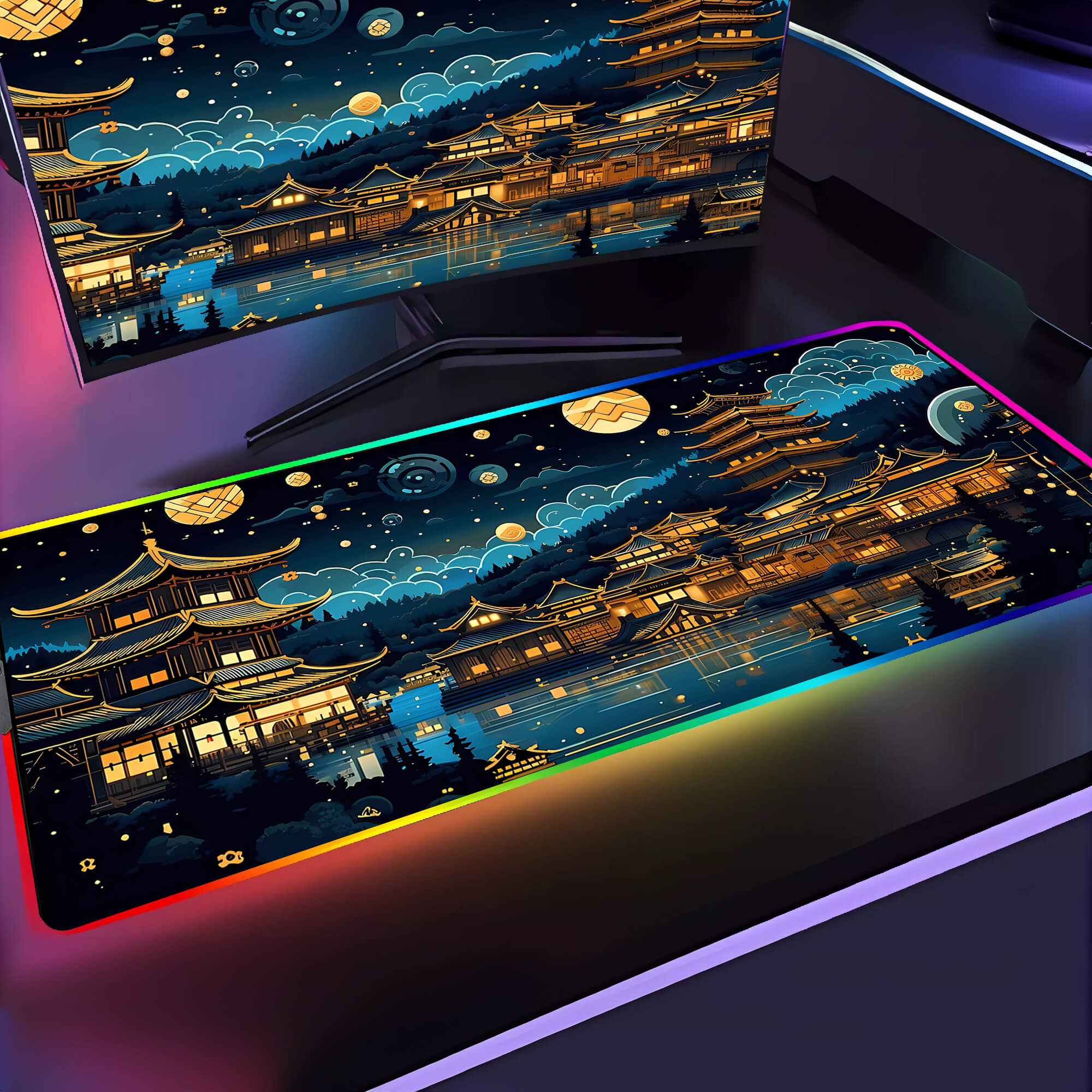 Japanese Dreamscape Desk Mat