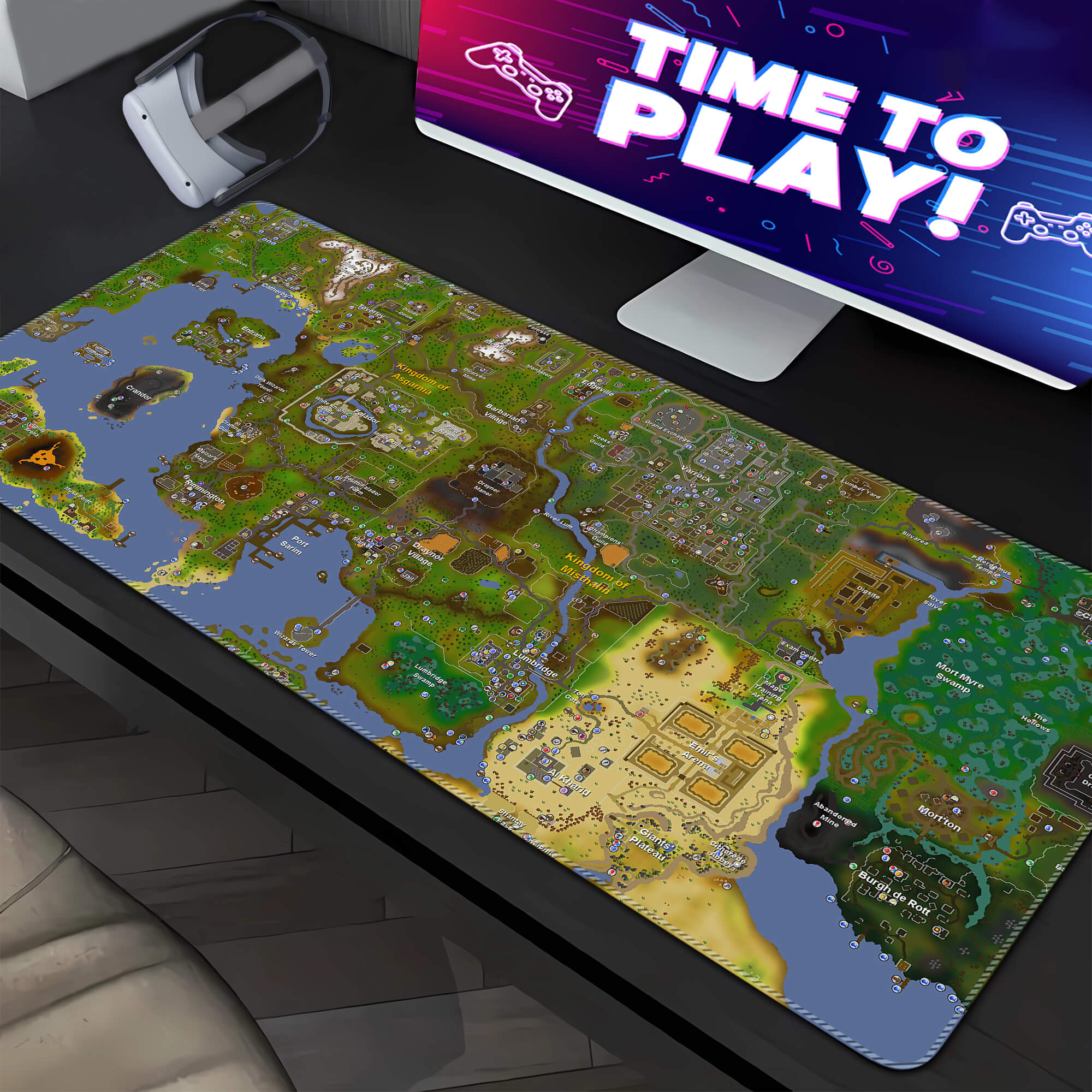 Old School RuneScape world map Mouse Pad(250141)