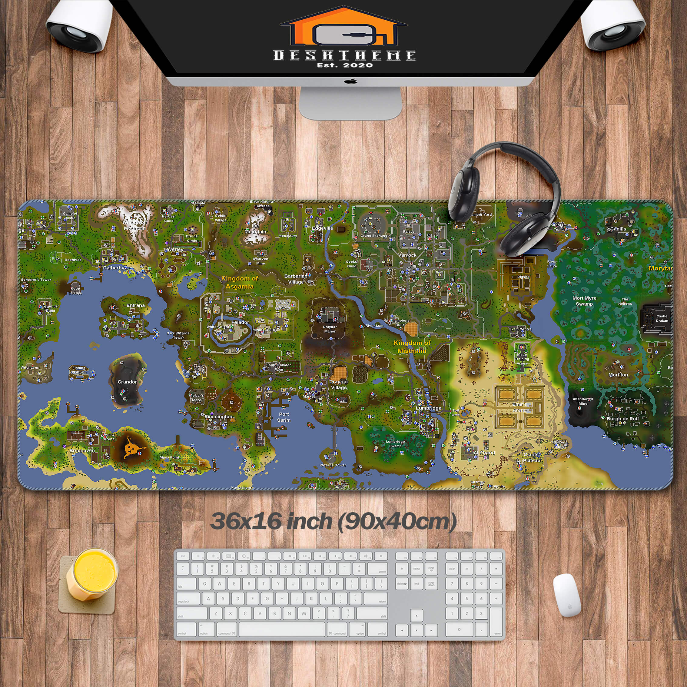 Old School RuneScape world map Mouse Pad(250141)