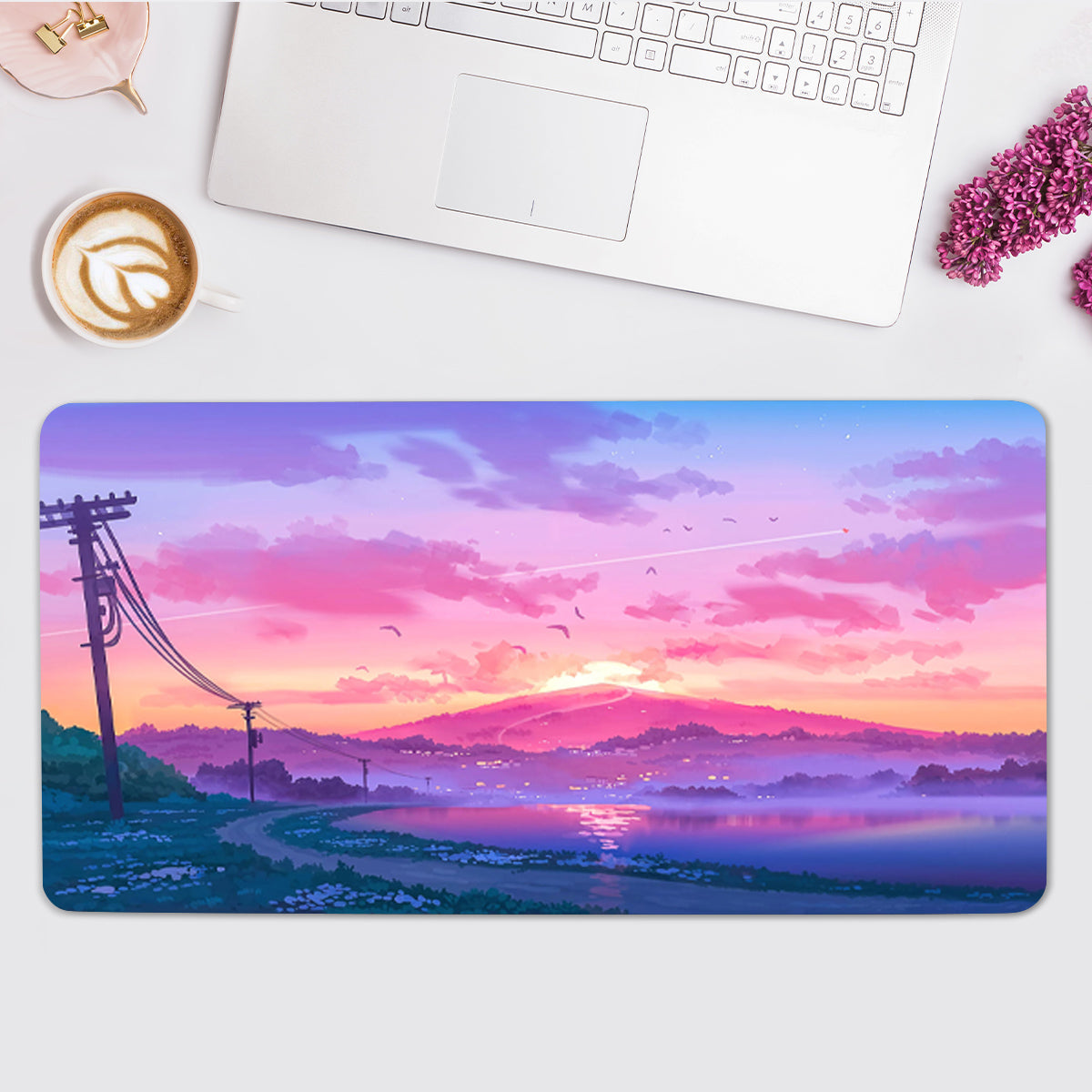 Sunset Fields Desk Mat(3 Colors)
