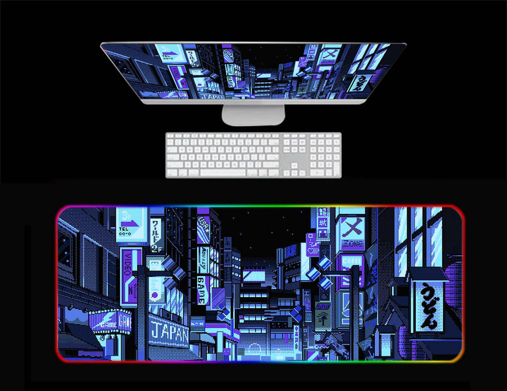 Vaporwave Tokyo Street Gaming Mouse Pad (4 colors)